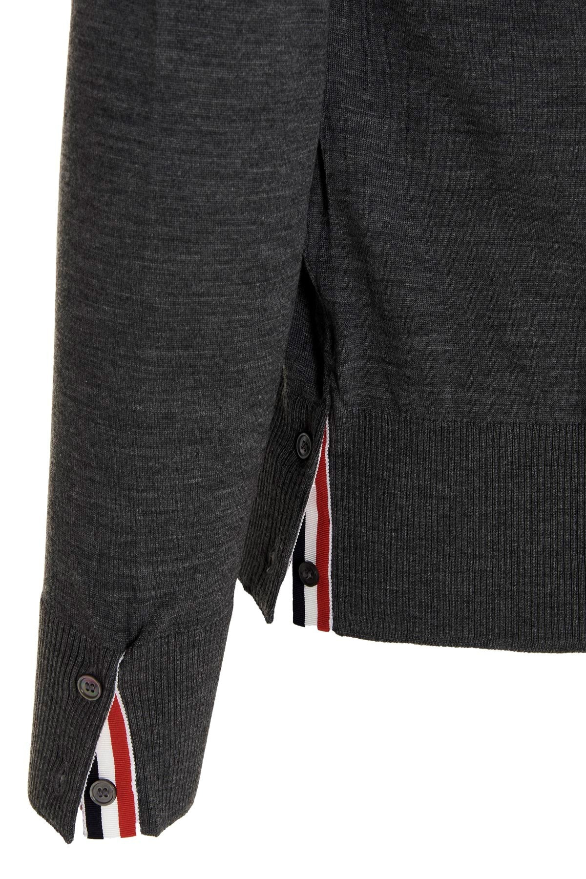 Thom Browne Men Merino Wool Cardigan - 4