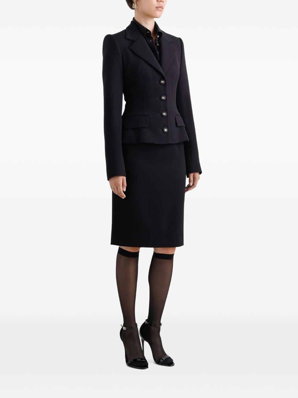 logo-plaque pencil skirt - 2