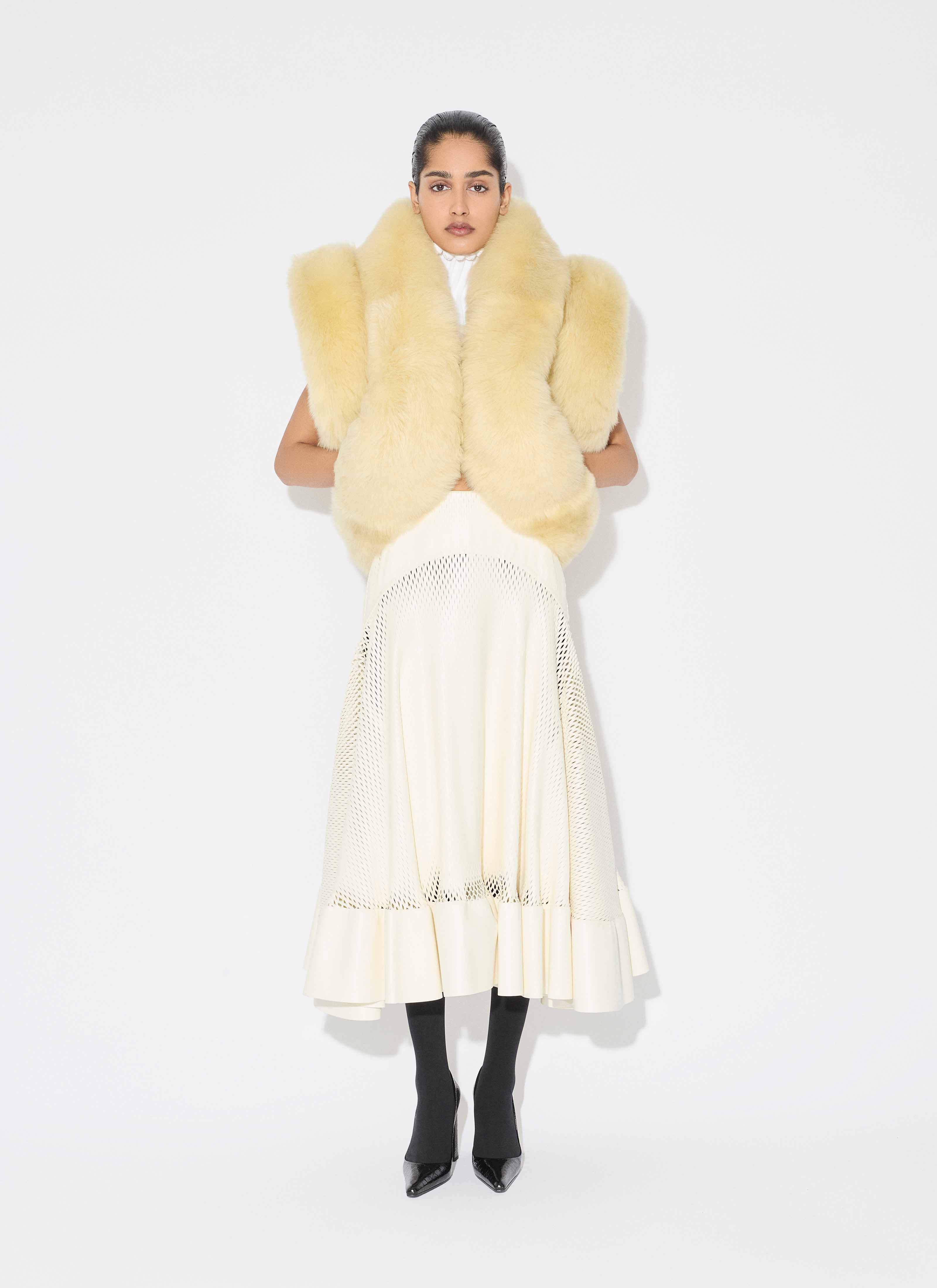 PADDED SHEARLING VEST - 2