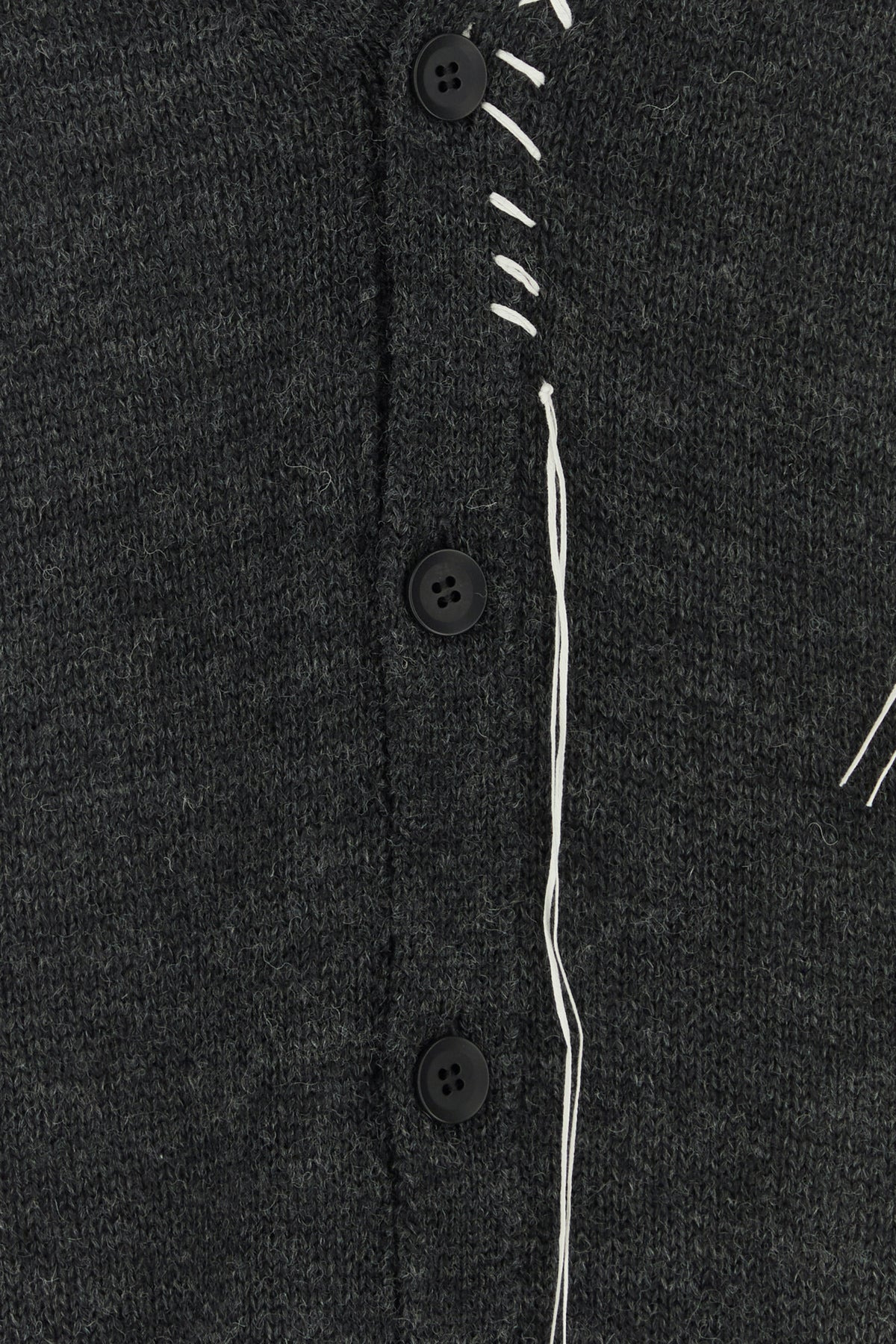 Graphite wool oversize cardigan - 3