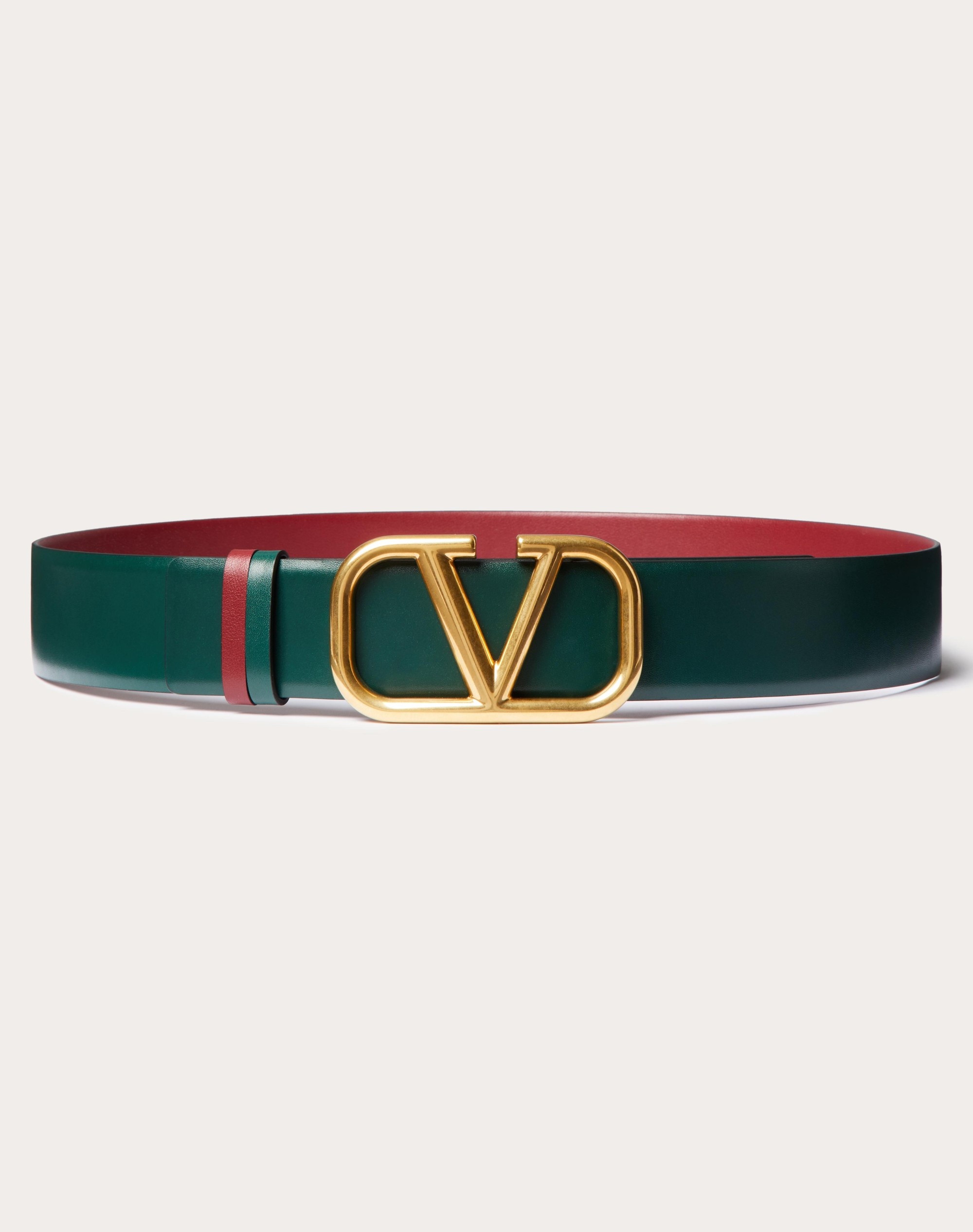 VLOGO SIGNATURE REVERSIBLE CALFSKIN BELT 40 MM - 1