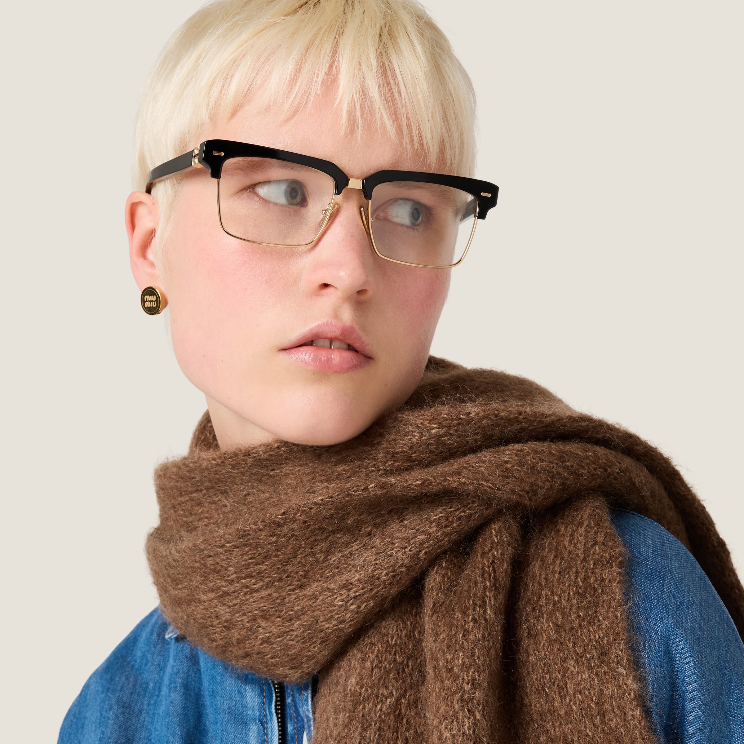 Wool and mohair scarf - 4