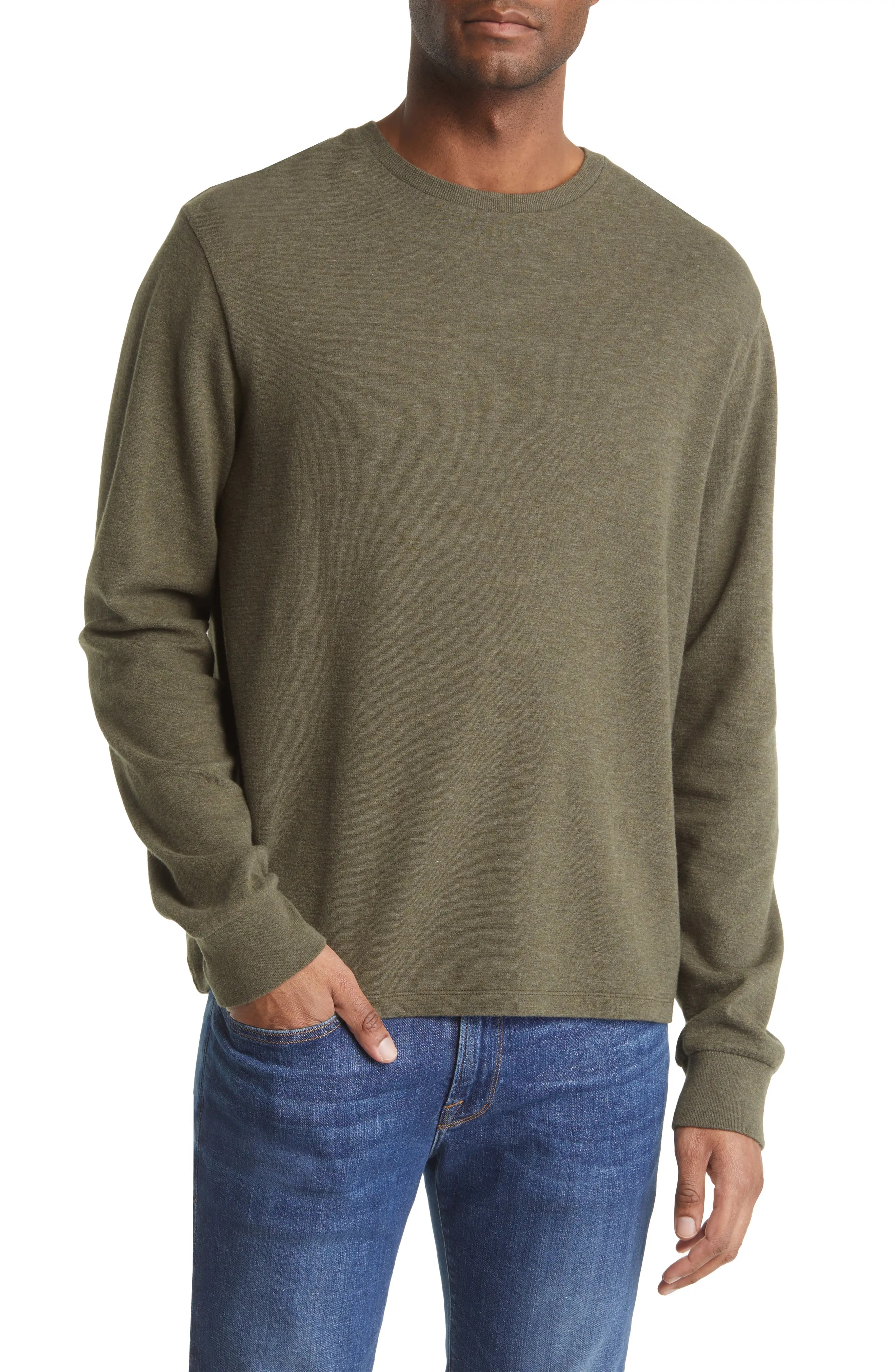 Duo Fold Long Sleeve Cotton T-Shirt - 1