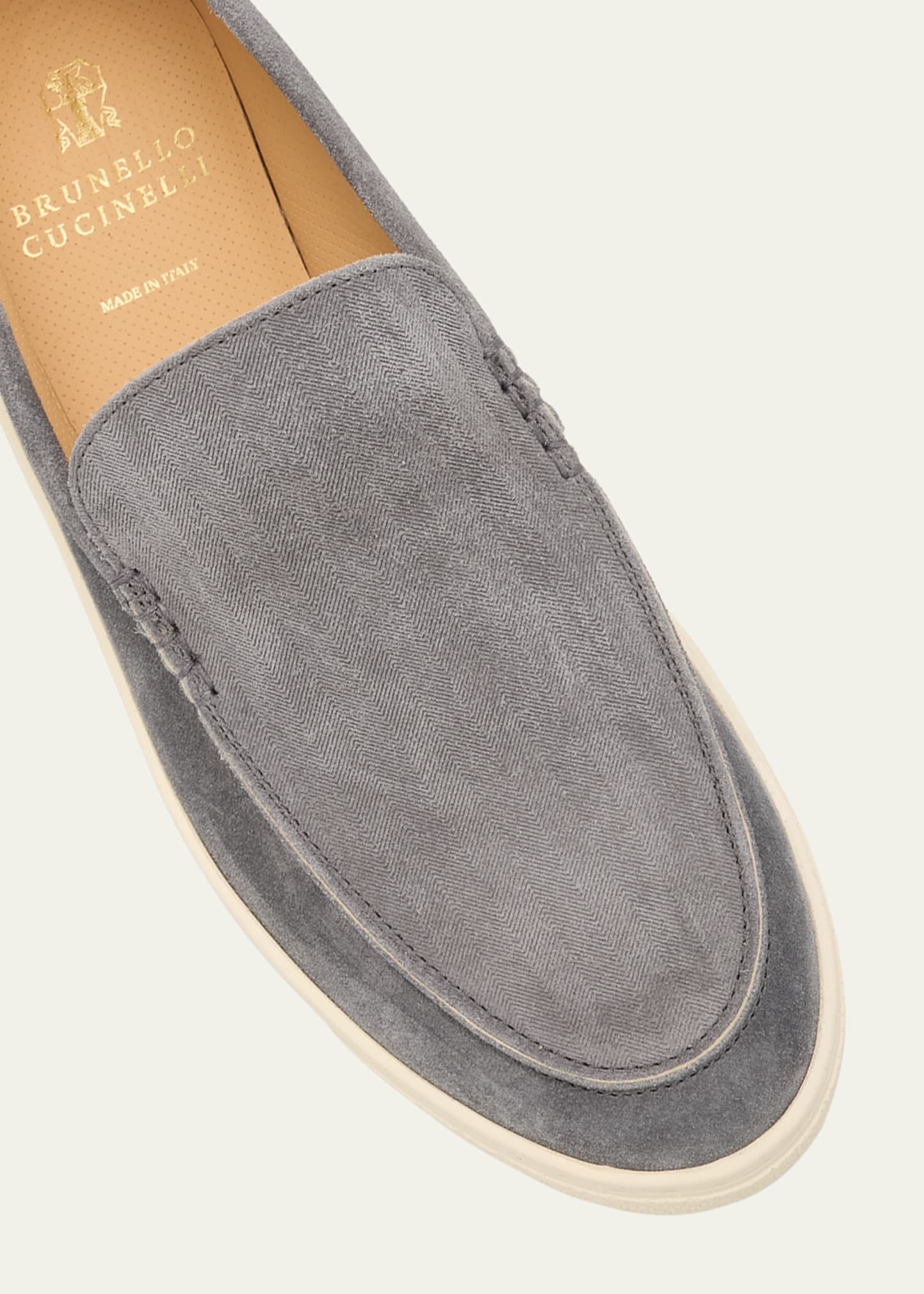 Men's Hybrid Venetian Suede Slip-Ons - 6