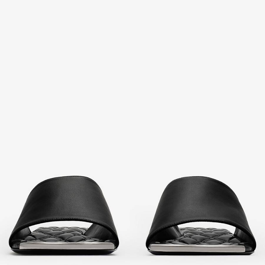 Burberry Leather Duck Slides - 2