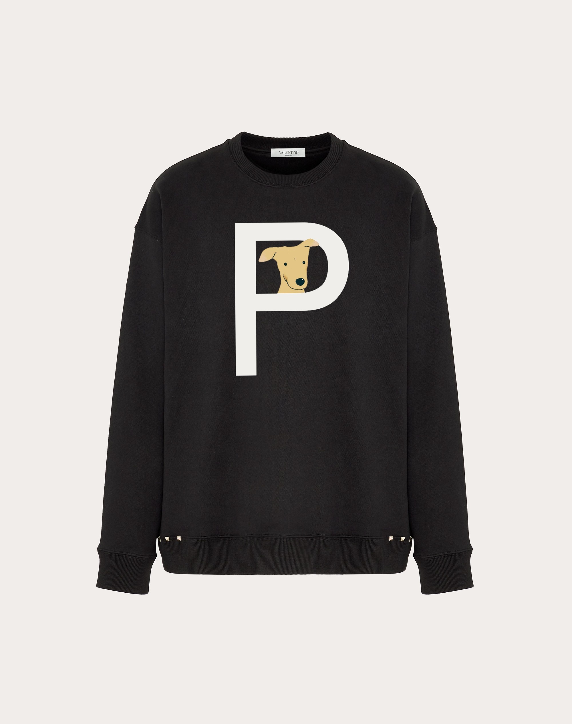 VALENTINO GARAVANI ROCKSTUD PET CUSTOMISABLE UNISEX CREWNECK SWEATSHIRT - 1