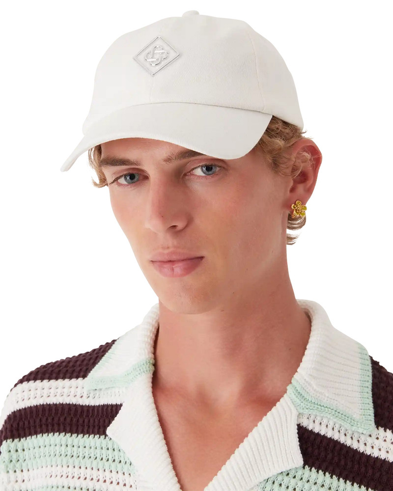 CASABLANCA Silver Logo Patch Cap | Casablanca Paris outlook