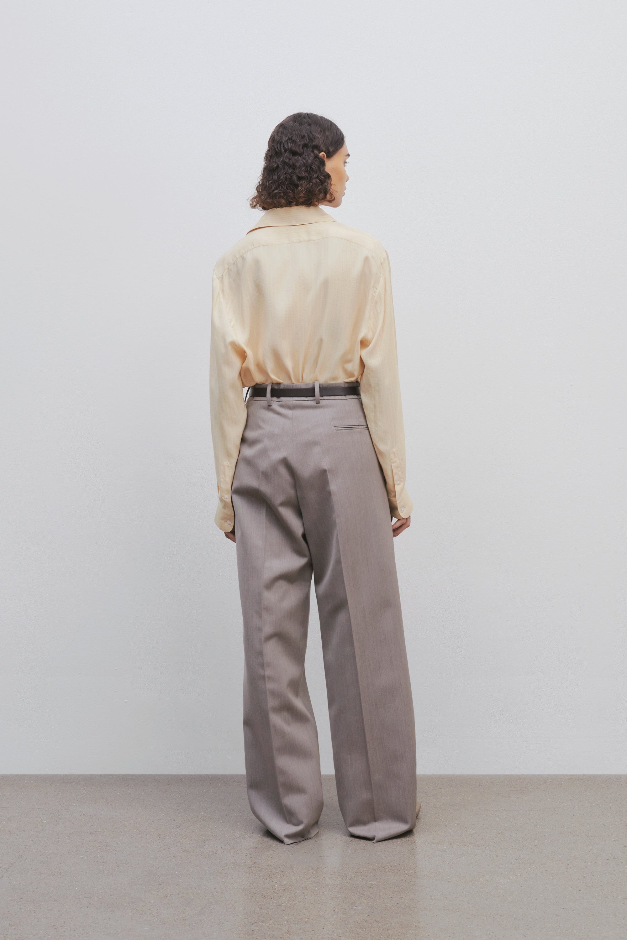 Roan Pant in Virgin Wool and Silk - 4