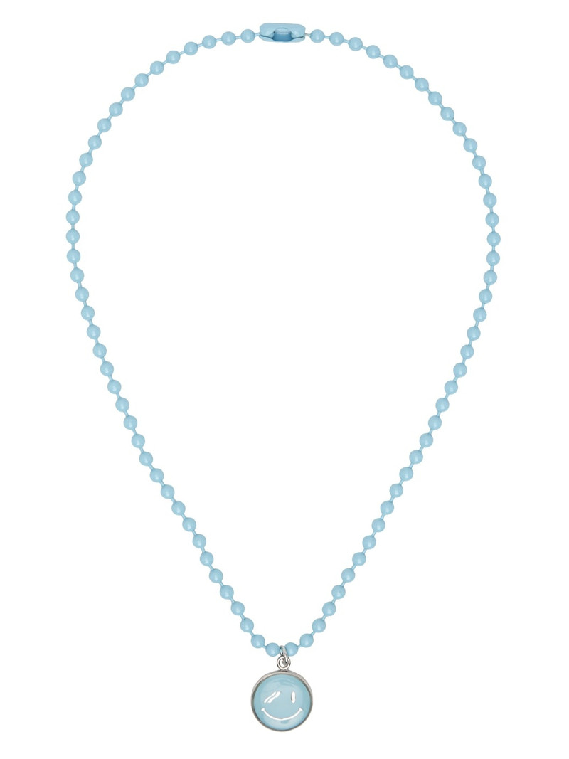 Blue Smiley Necklace 1