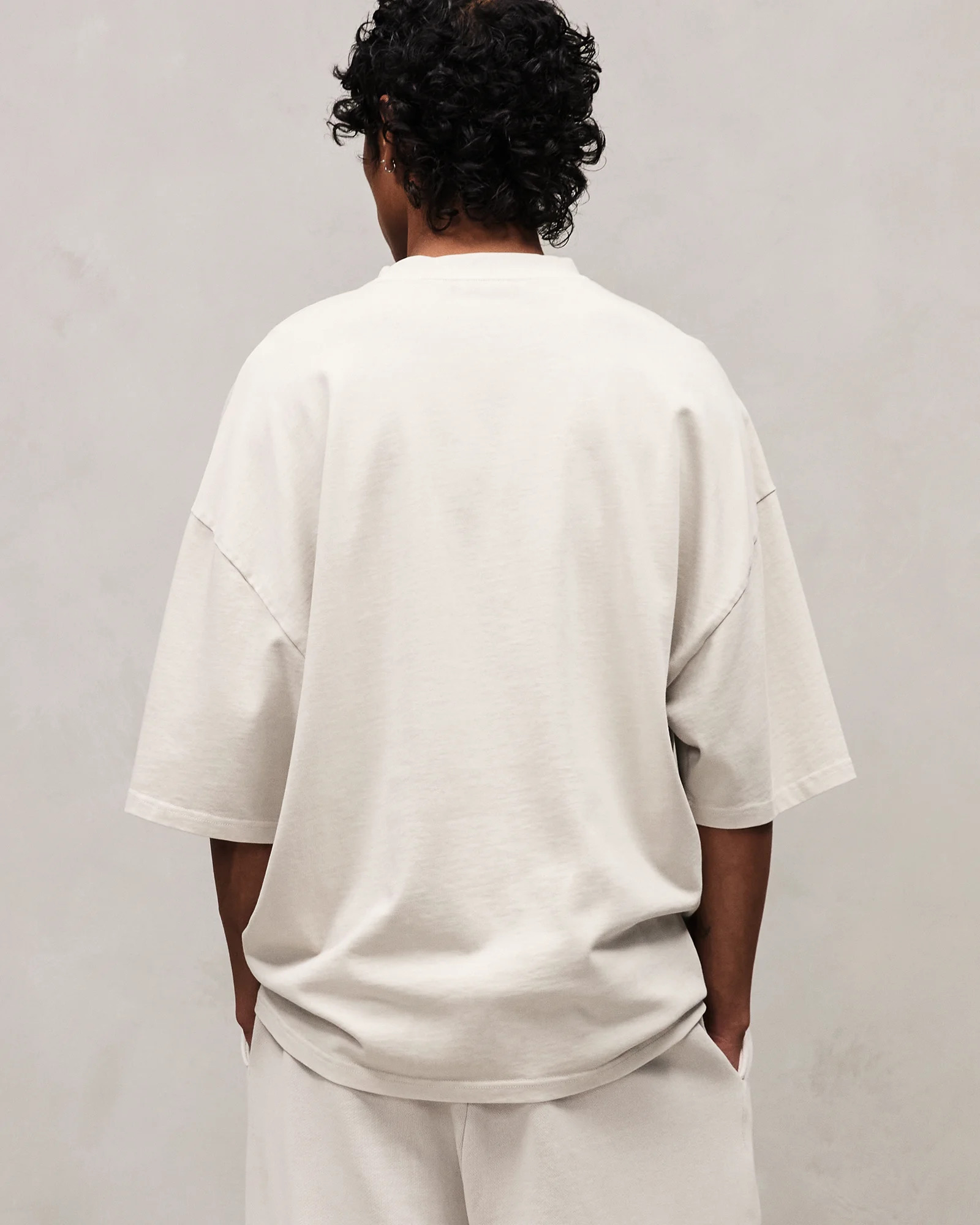 HEAVY BOXY TEE OFF WHITE - 3