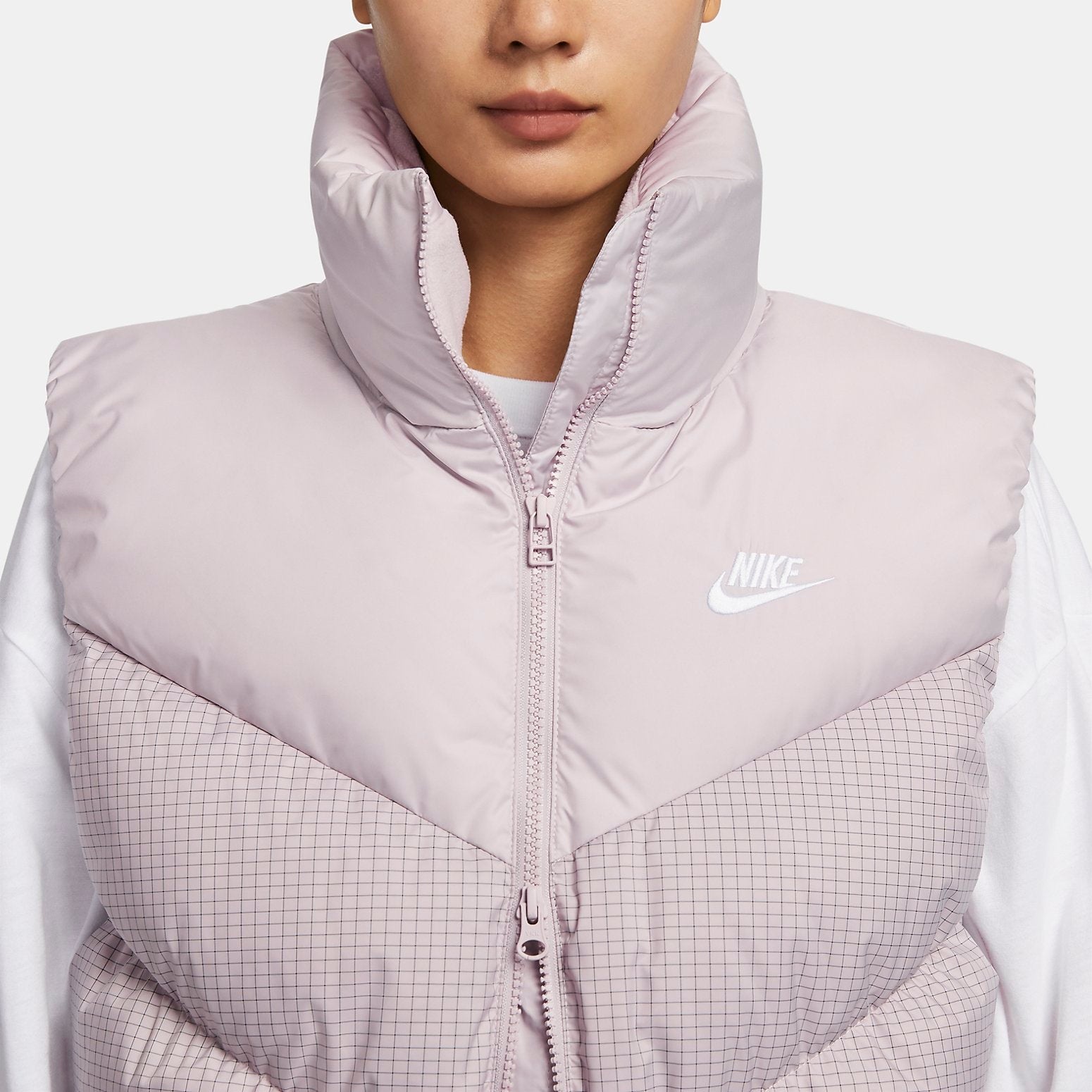 (WMNS) Nike Down Stand Collar Zipper Sleeveless Vest 'Black' FN0031-019 - 2