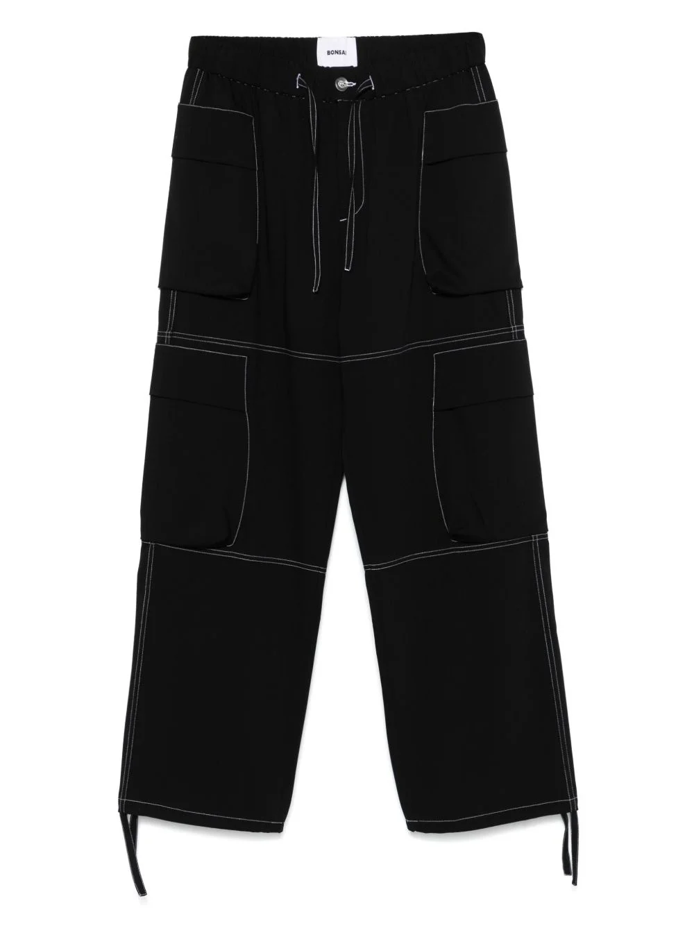 drawstring cargo pants - 1