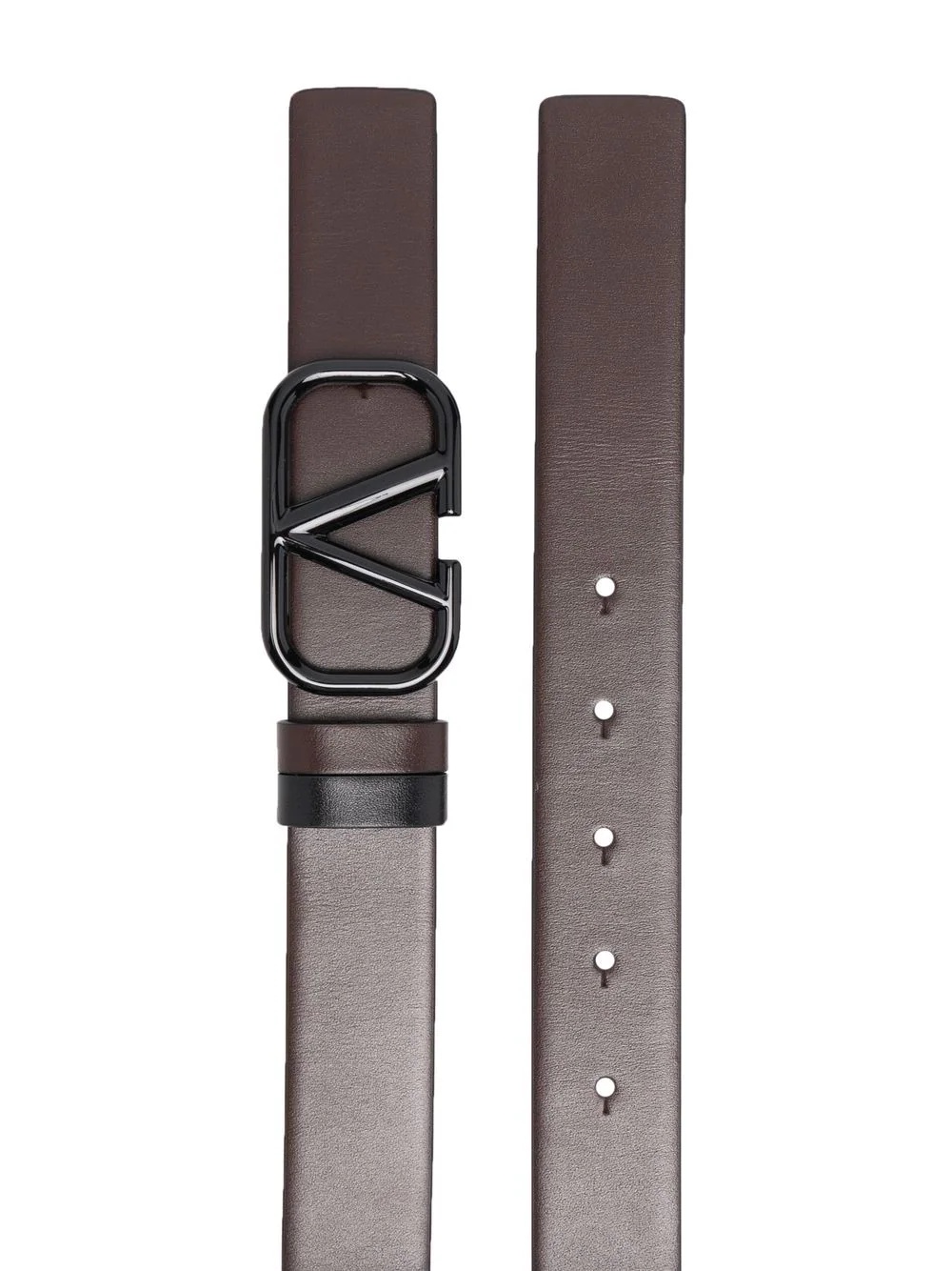 VLogo leather belt - 2