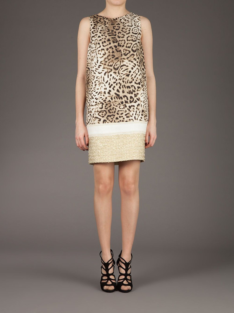 GIAMBATTISTA VALLI leopard print dress outlook