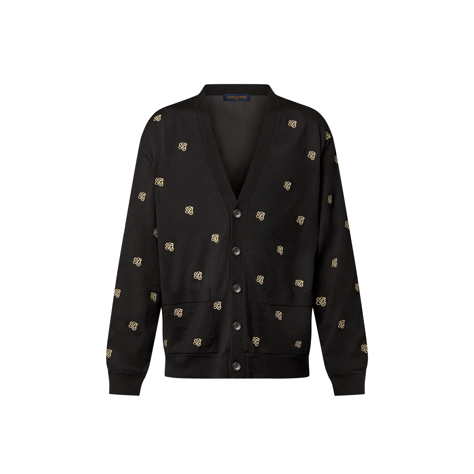 Embroidered Wool Cardigan - 1