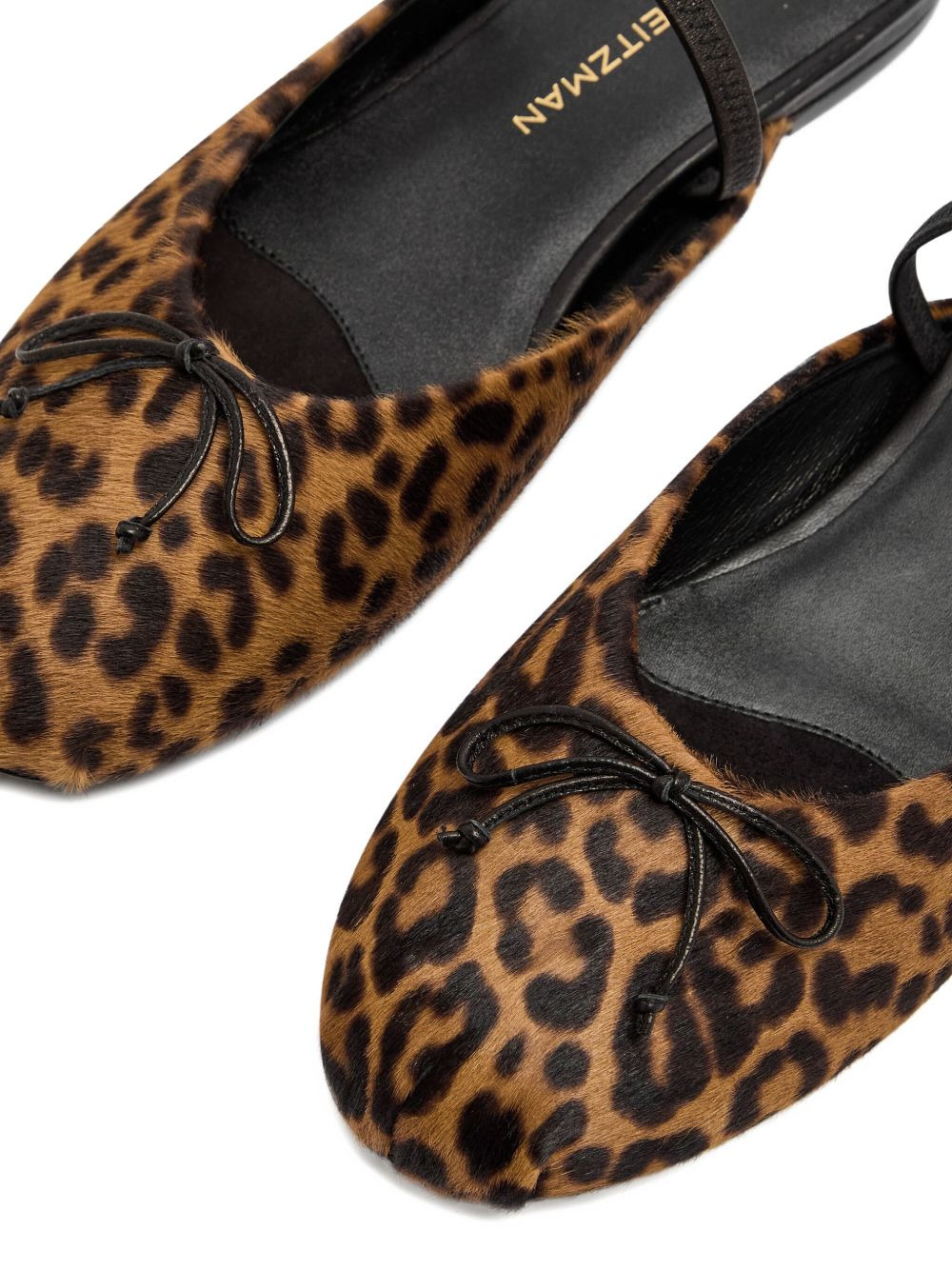 bow-detail leopard-print mules - 3