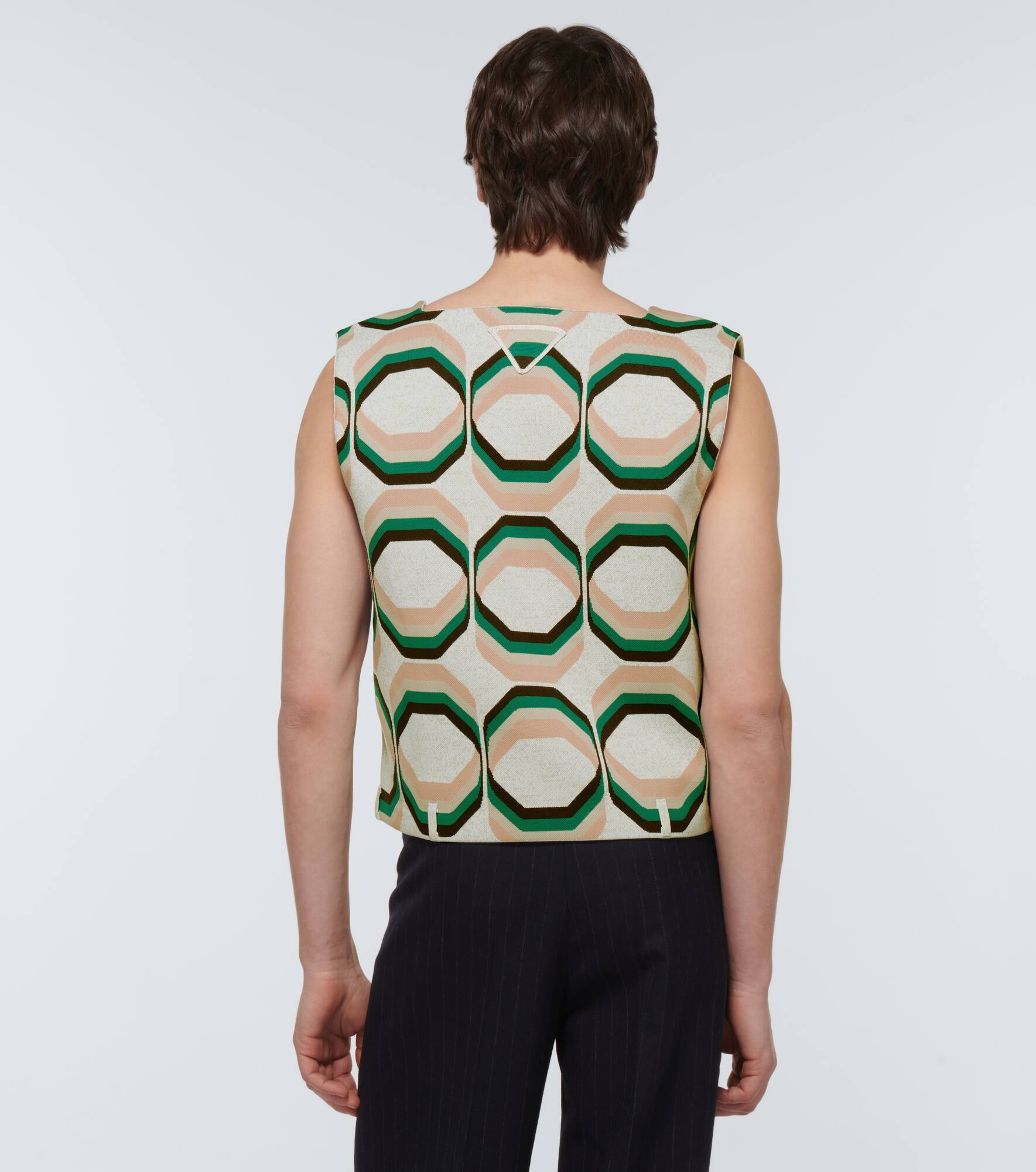 Geometric printed vest - 4