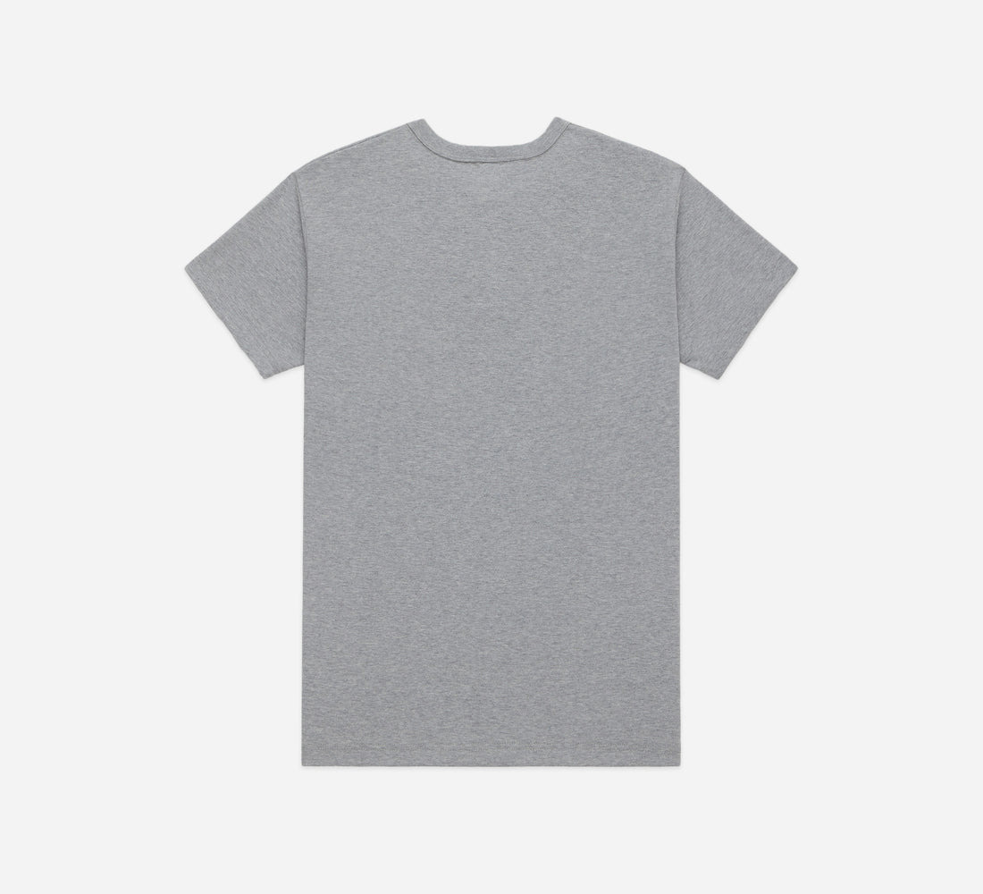 Short Sleeve Henley - Heather Grey - 2