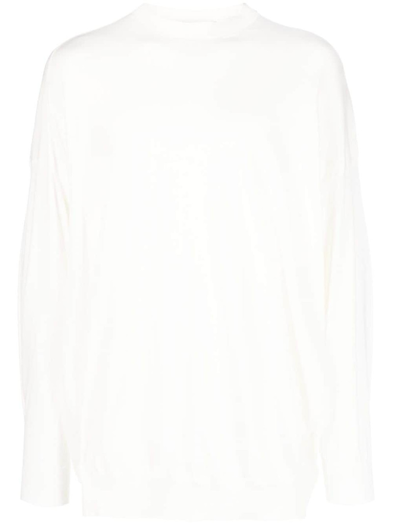 drop-shoulder crew-neck sweatshirt 1