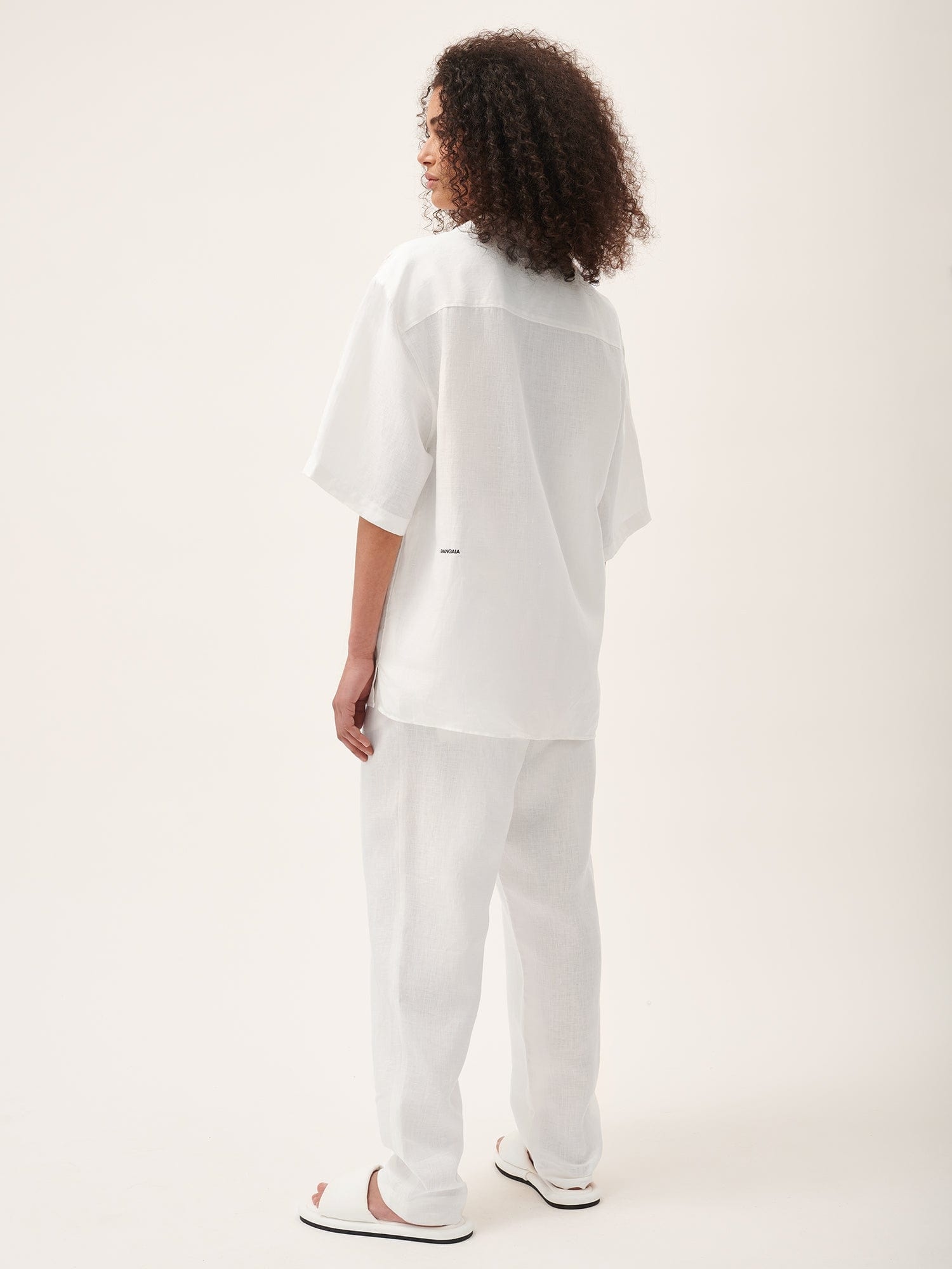 Women's DNA Aloe Linen Trousers - Off-White - 3