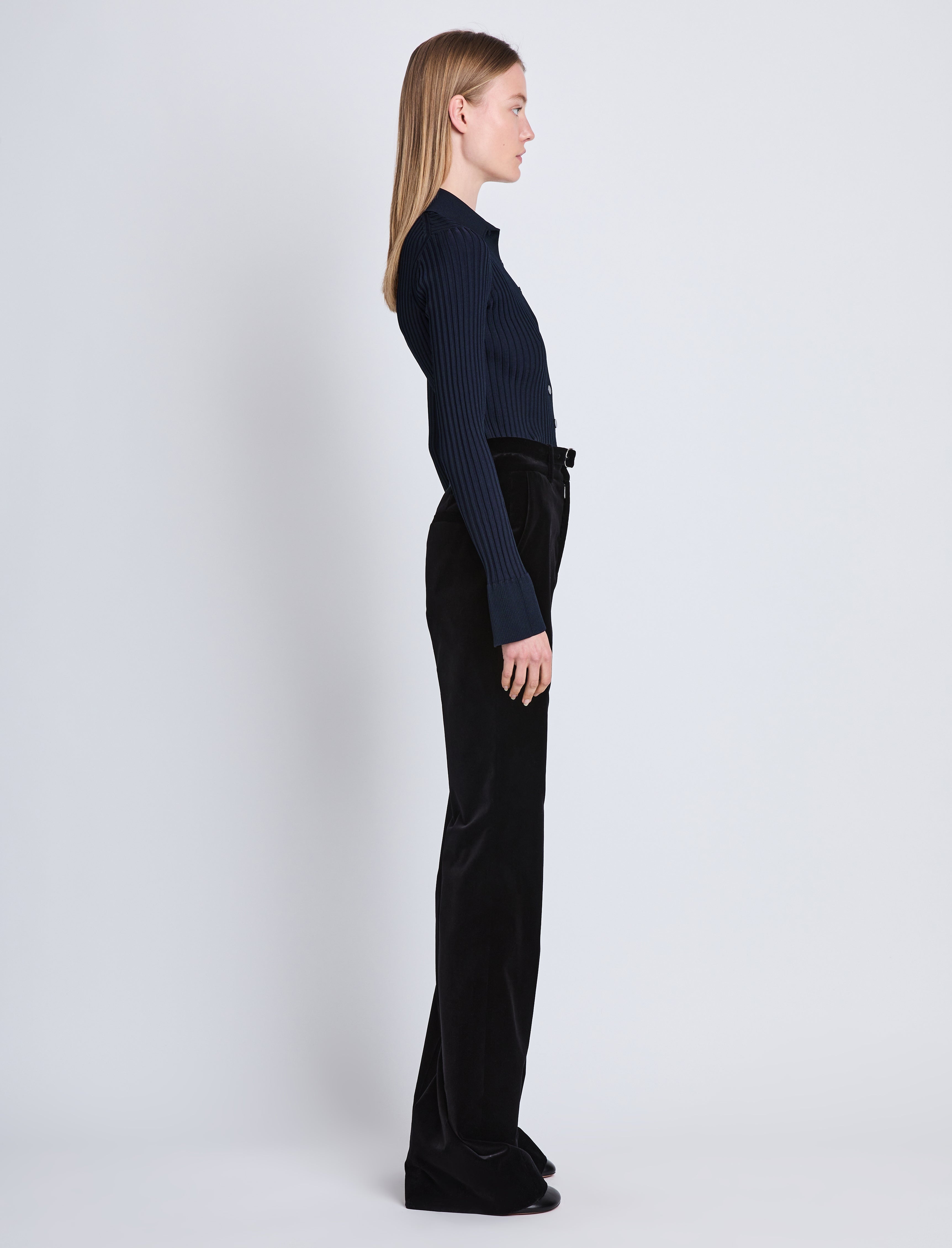 Carla Sweater in Midweight Viscose Rib - 4