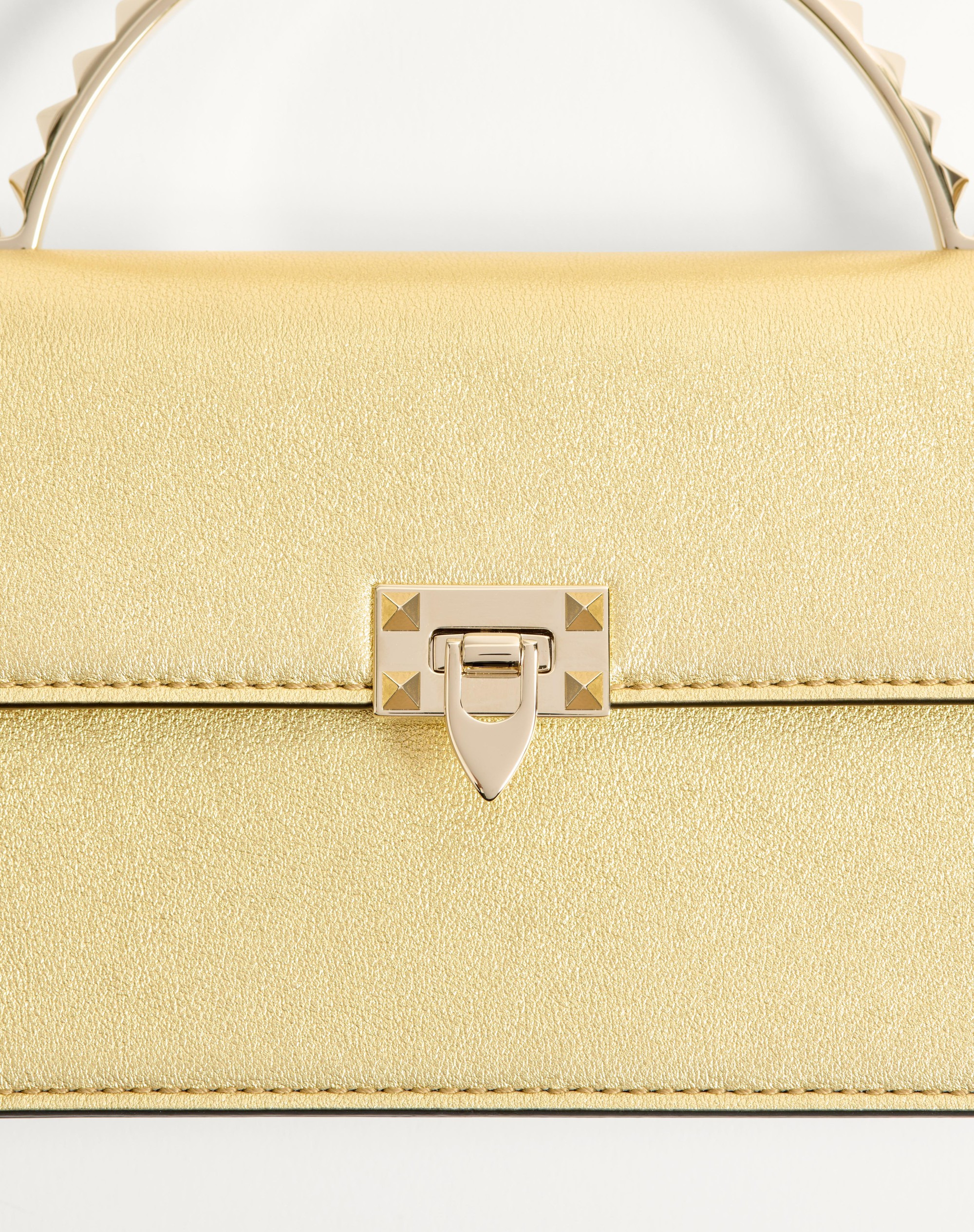 ROCKSTUD MINI LAMINATED CALFSKIN HANDBAG - 8