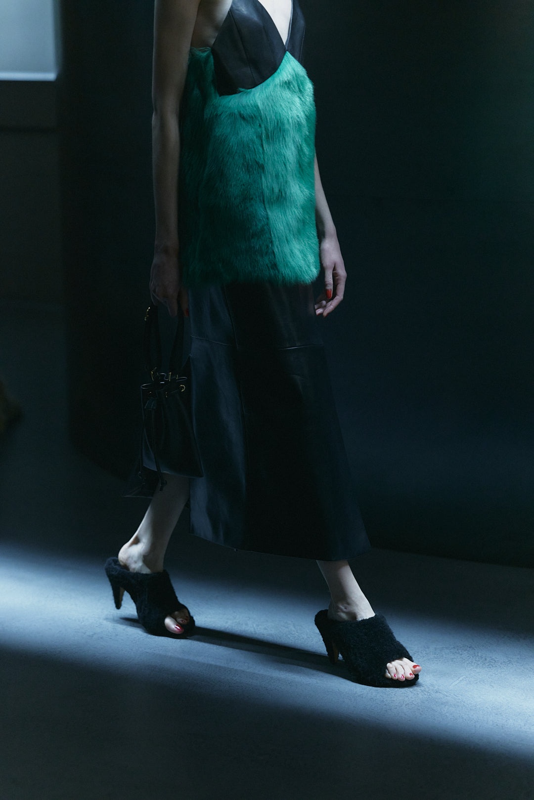 Marion 90mm shearling mules - 11