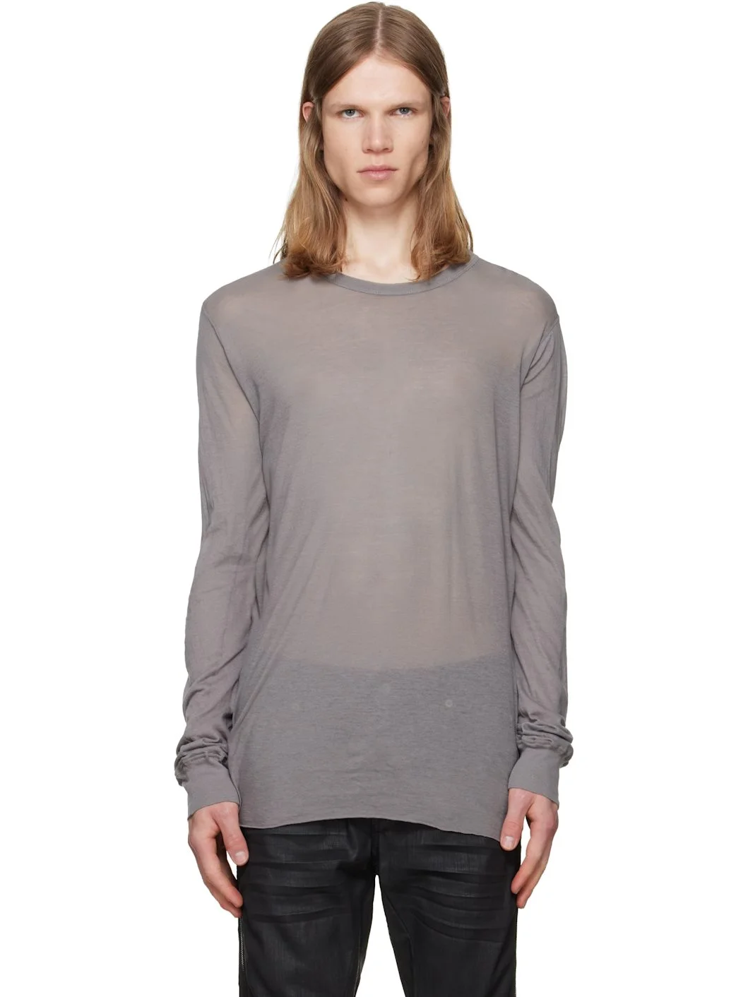Gray Tower Basic LS T-shirt - 1
