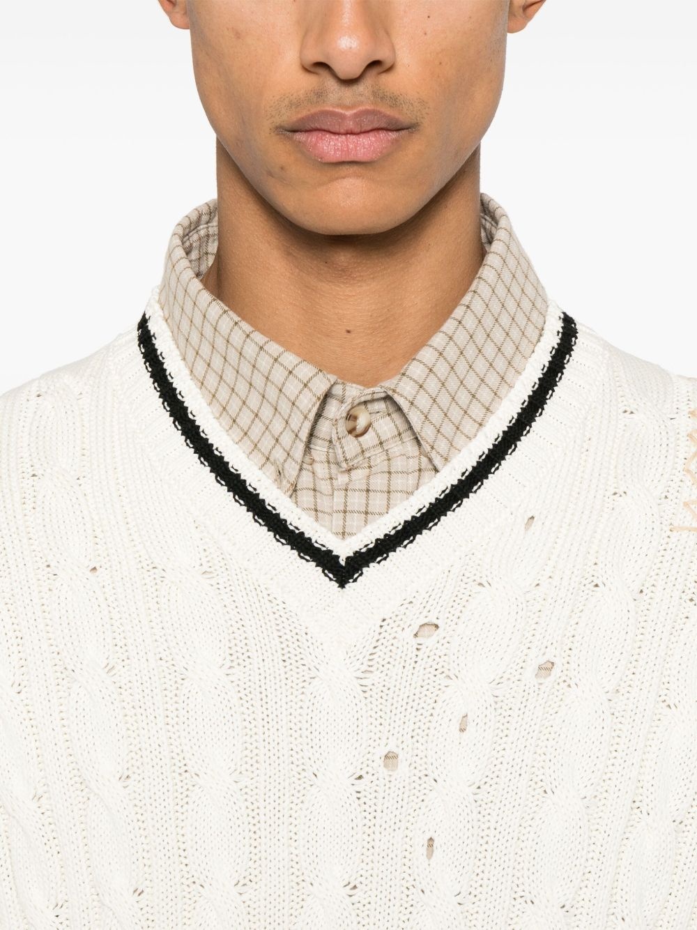 cable-knit sweater - 5
