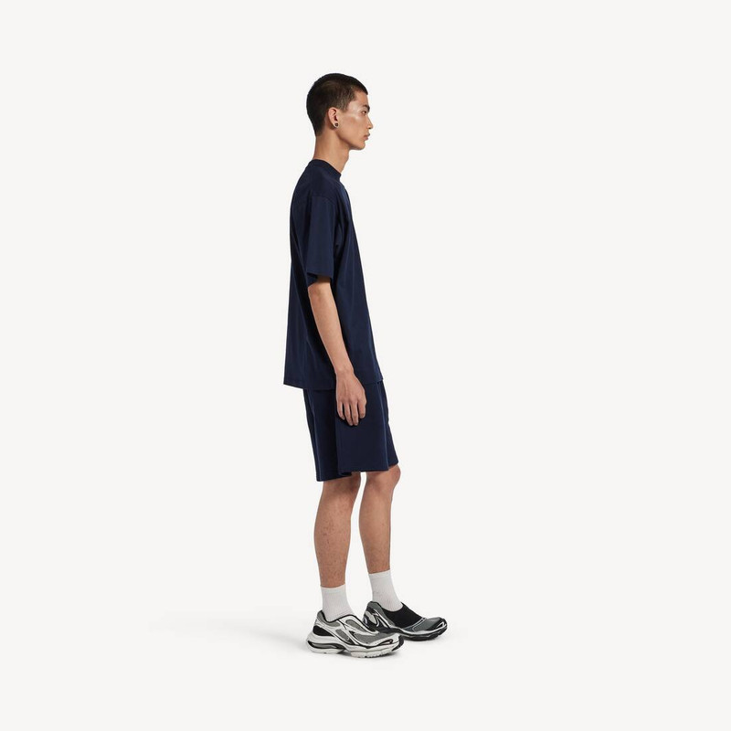 Men's Masking Tape Regular Fit Shorts in Navy 3