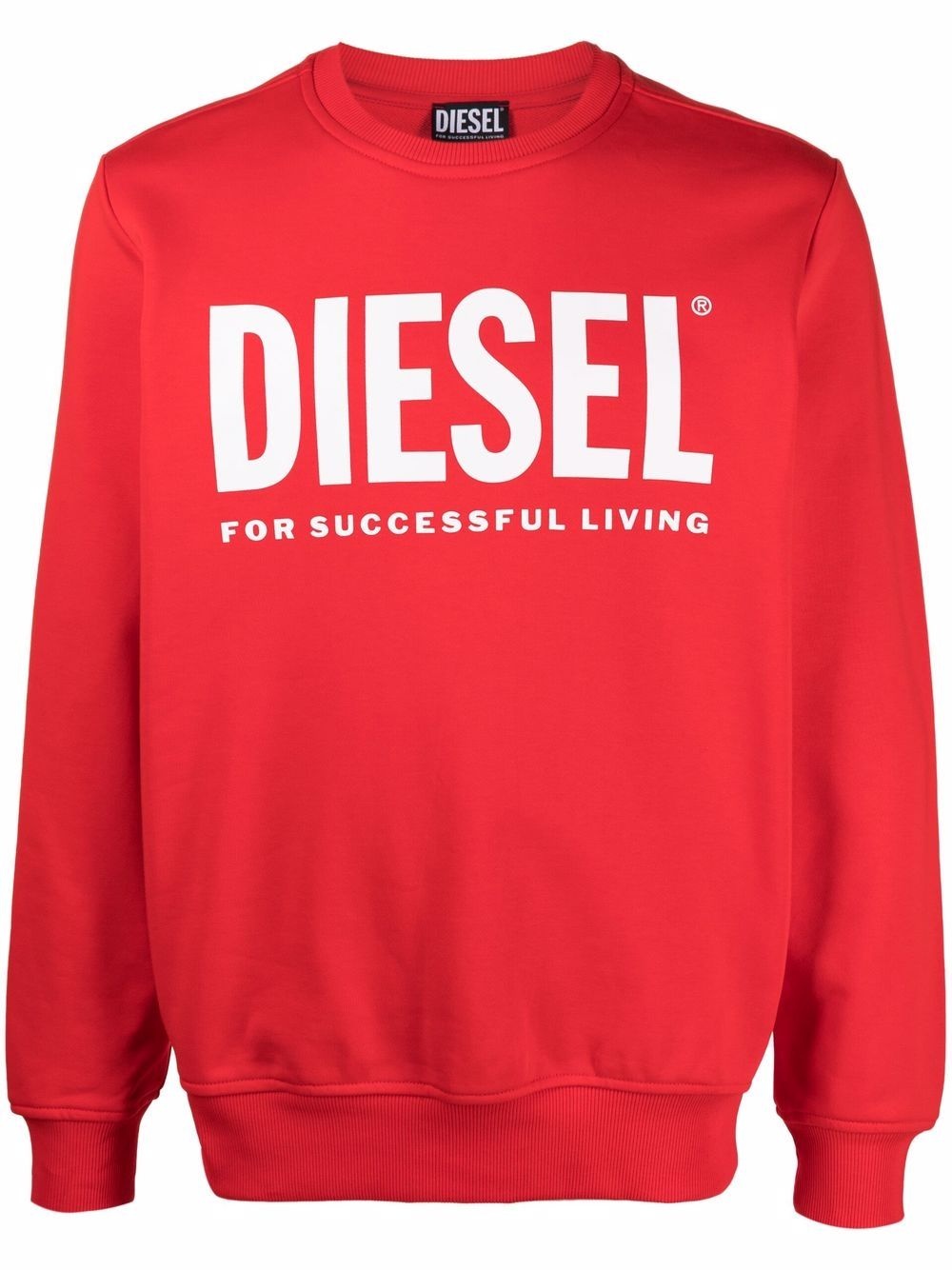 logo-print cotton sweatshirt - 1