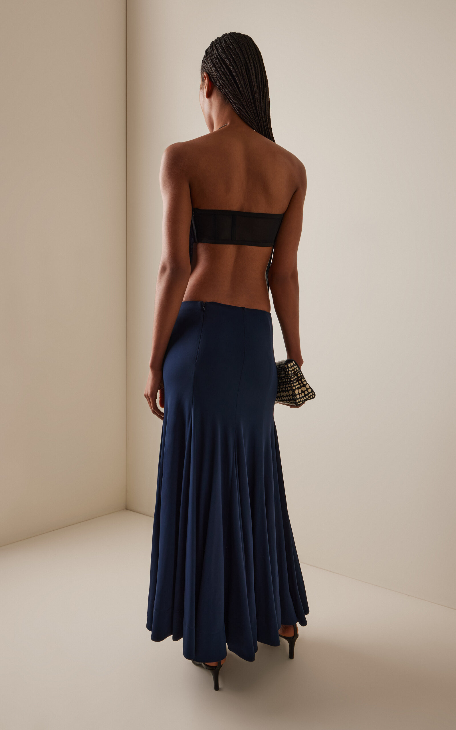 Yael Jersey Matte Maxi Dress navy - 4