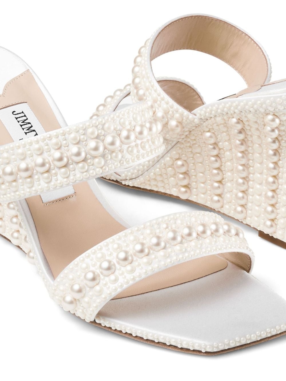 Sacoria 85mm pearl-embellished mules - 4