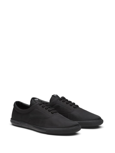 Prada nylon lace-up sneakers outlook