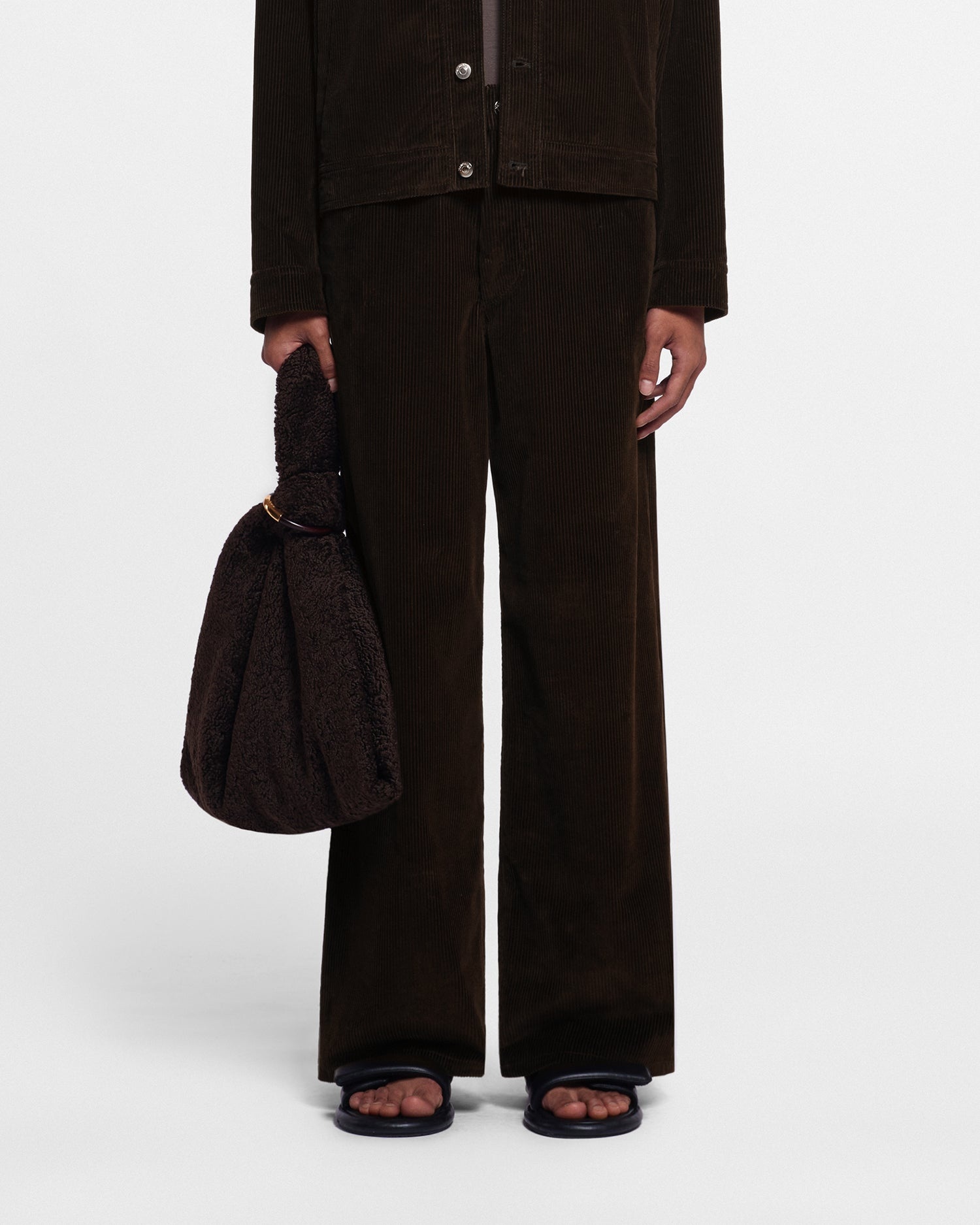 Wide-Leg Corduroy Pants - 3