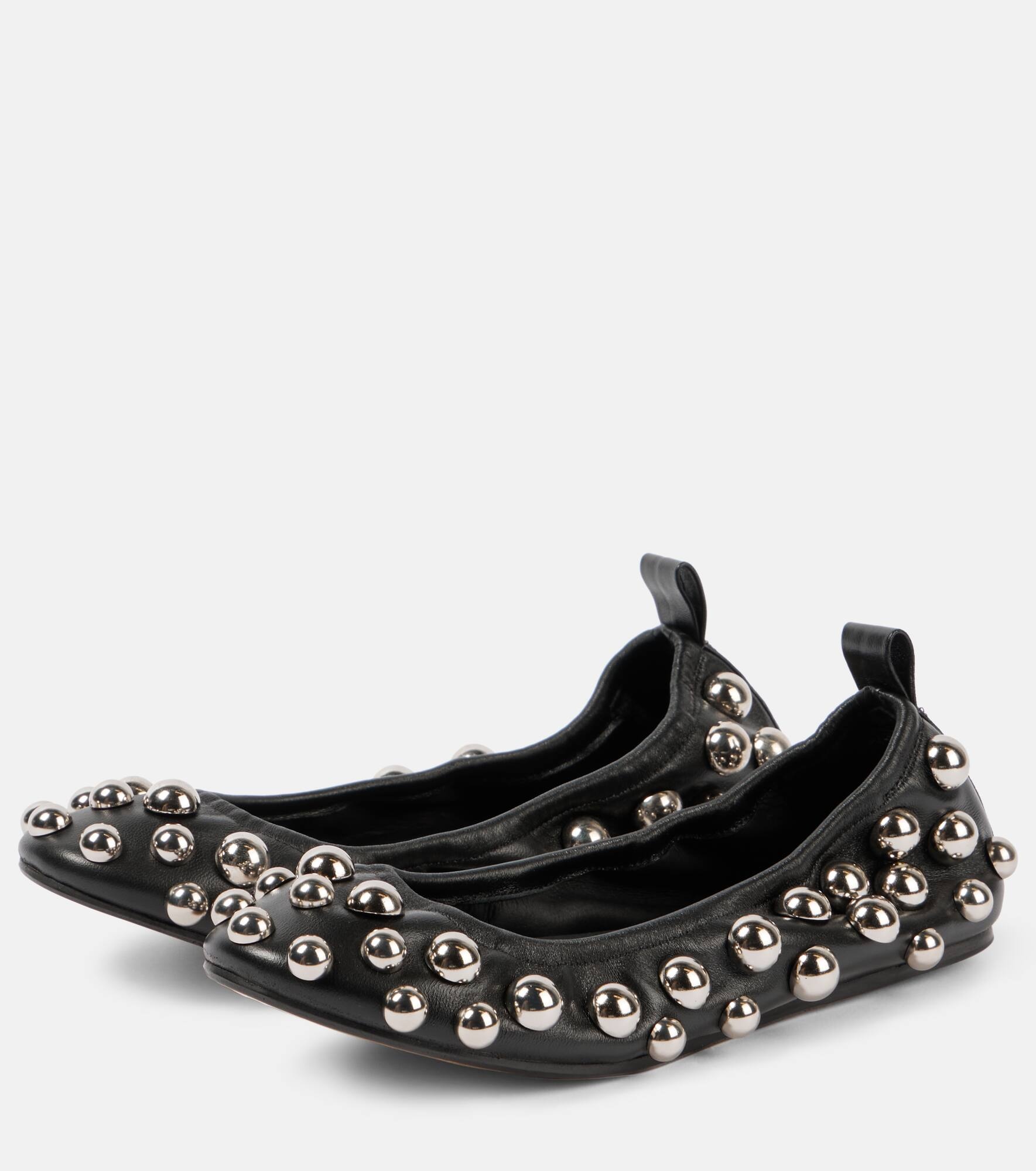 Belna leather ballet flats - 5