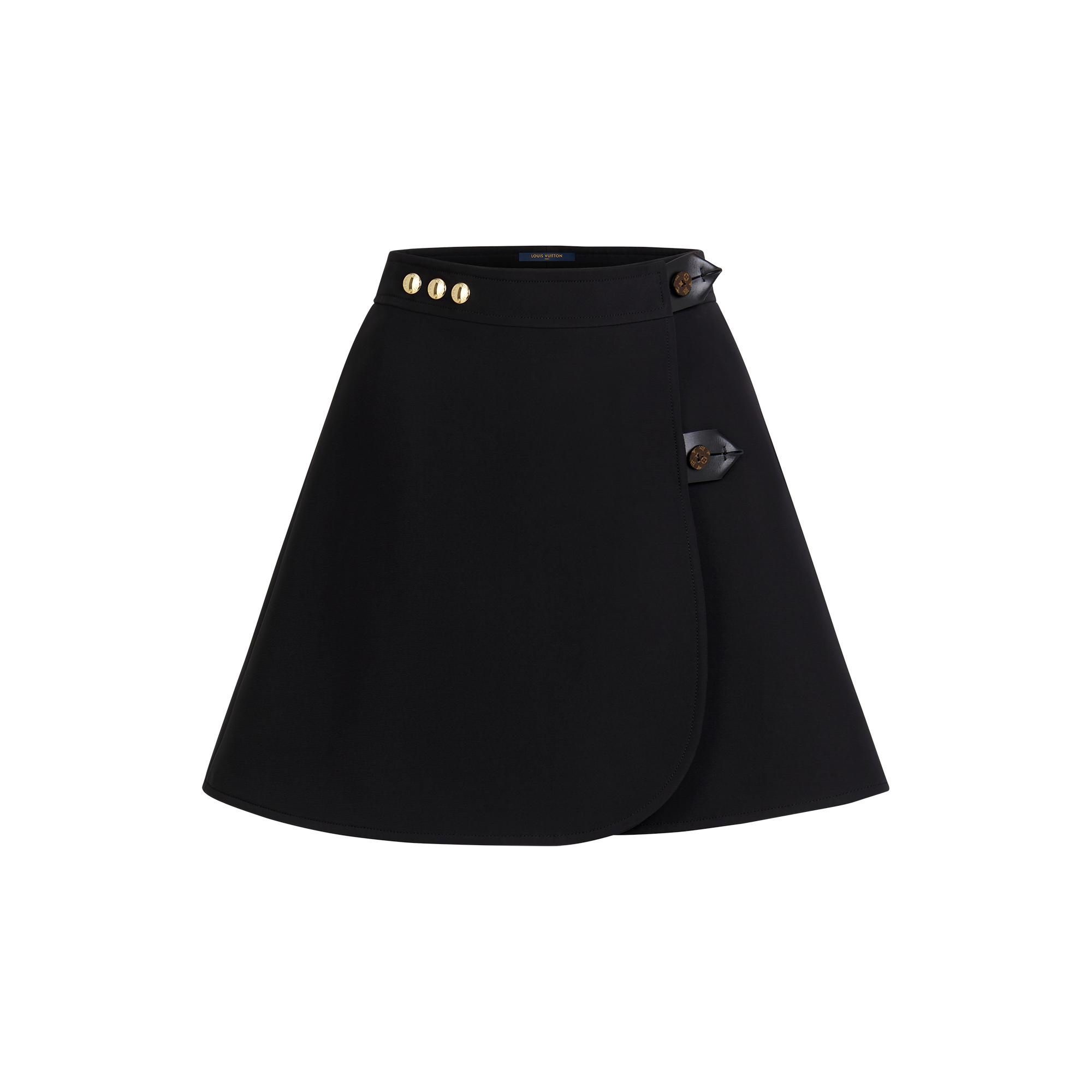 Signature Detail A-Line Mini Wrap Skirt  - 1