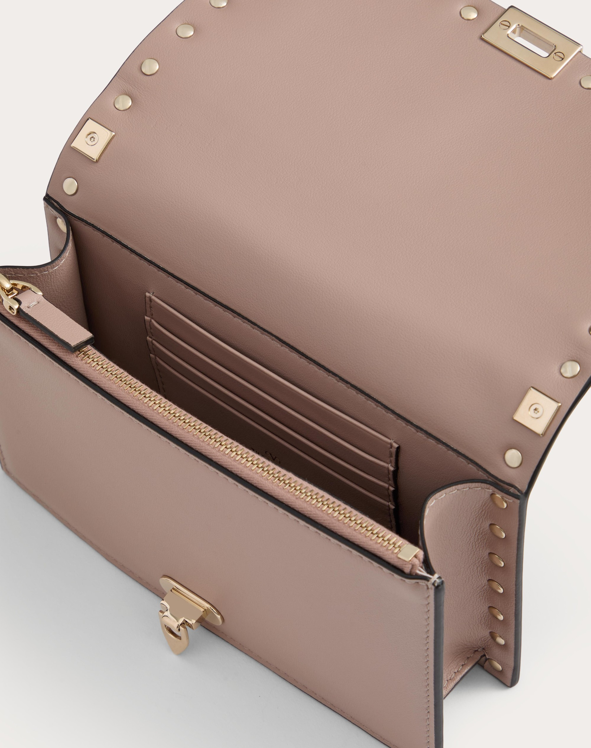 ROCKSTUD MINI CALFSKIN BAG WITH CHAIN - 6