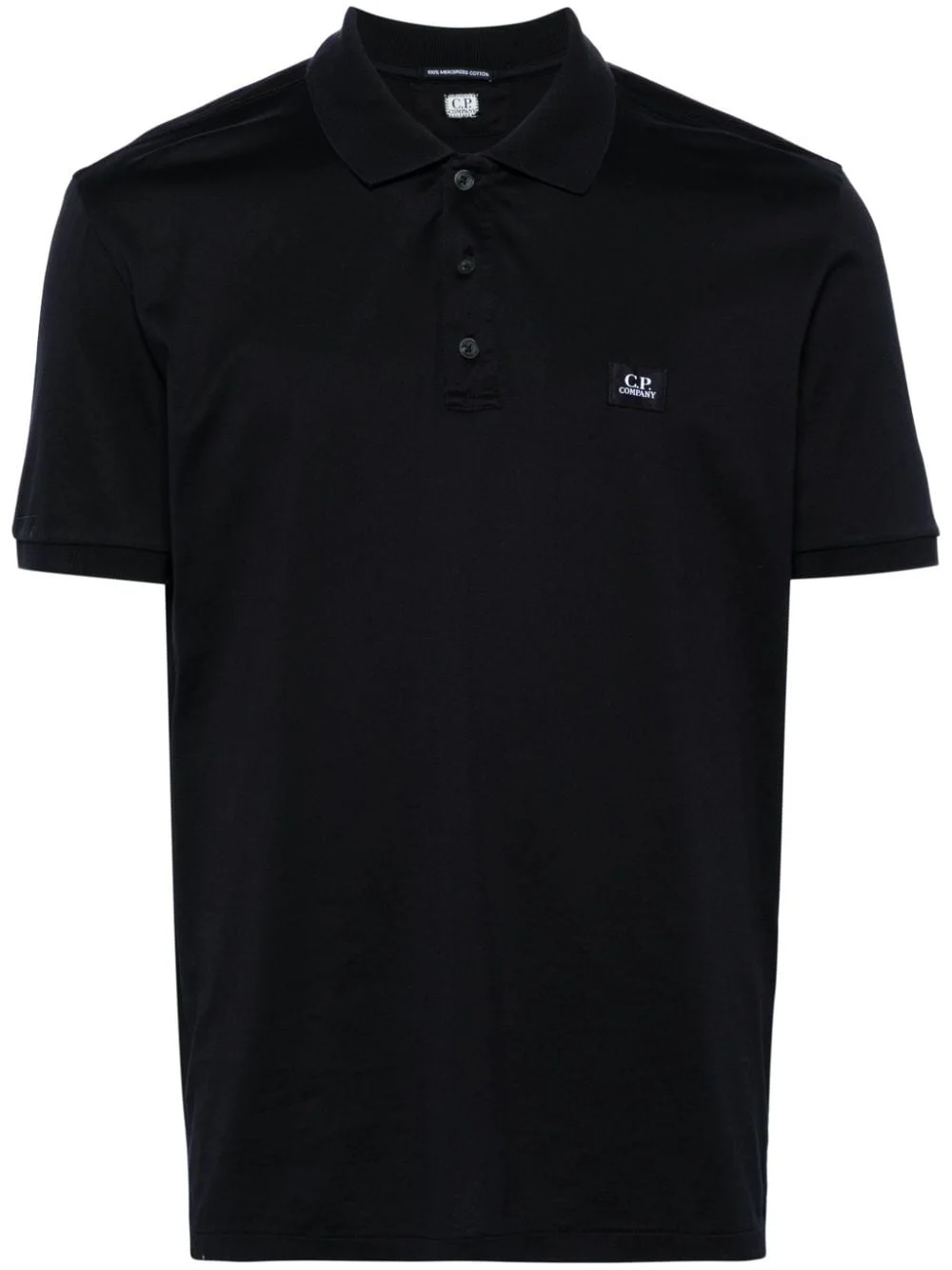 logo-patch jersey polo shirt - 1