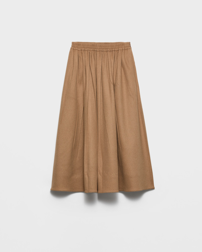 Camel-hair circle midi-skirt 1