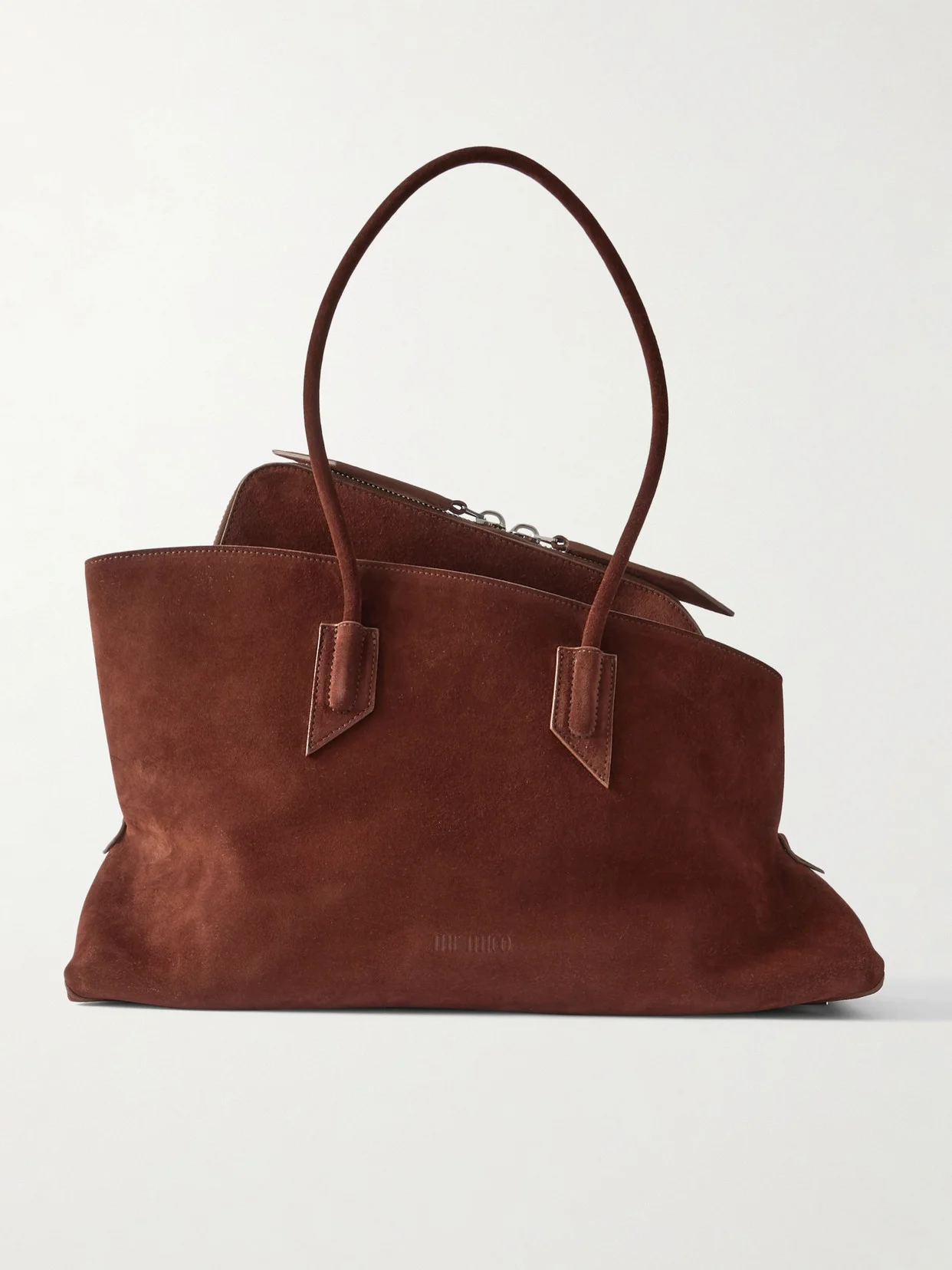 La Passeggiata Medium Asymmetric Suede Tote - 1