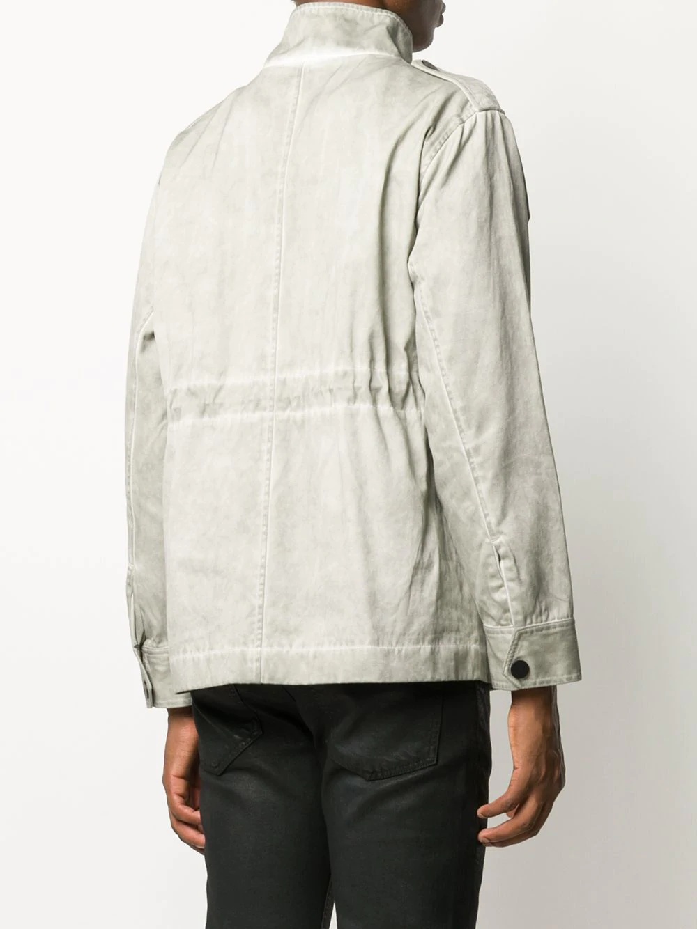 single-breasted utility jacket - 4