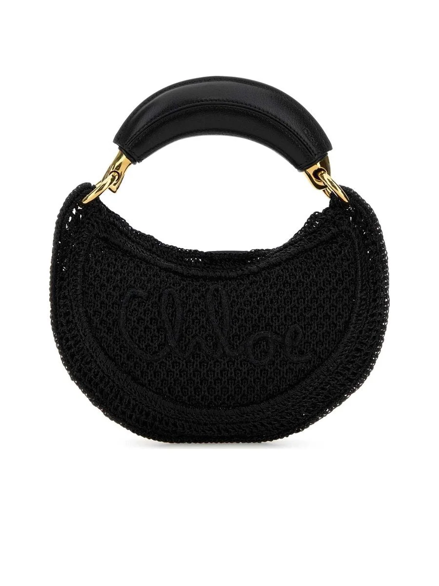 Mini Summer Banana Hobo Bag in Glitter Crochet - 1