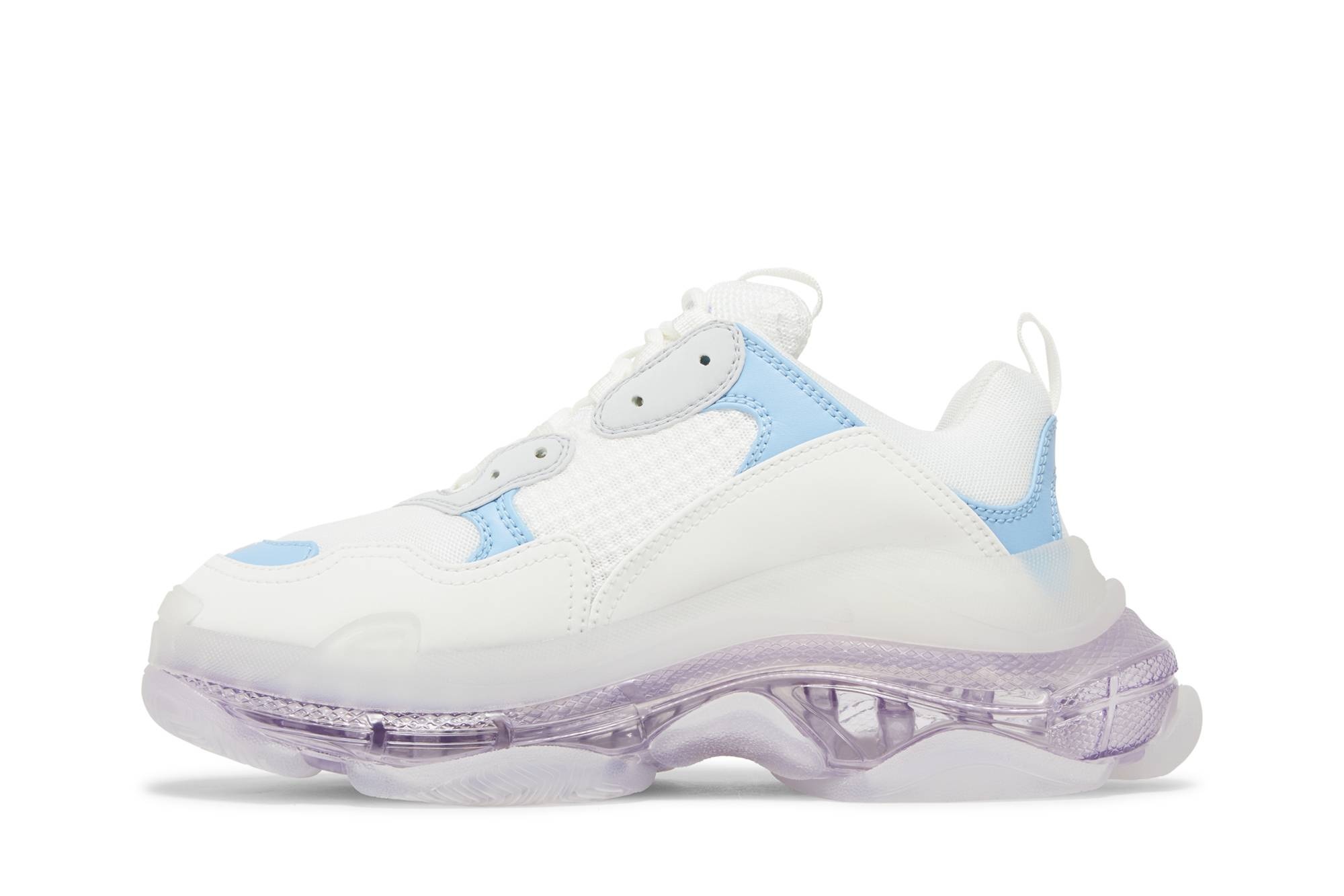 Balenciaga Wmns Triple S 'Clear Sole - Light Blue Purple' - 3