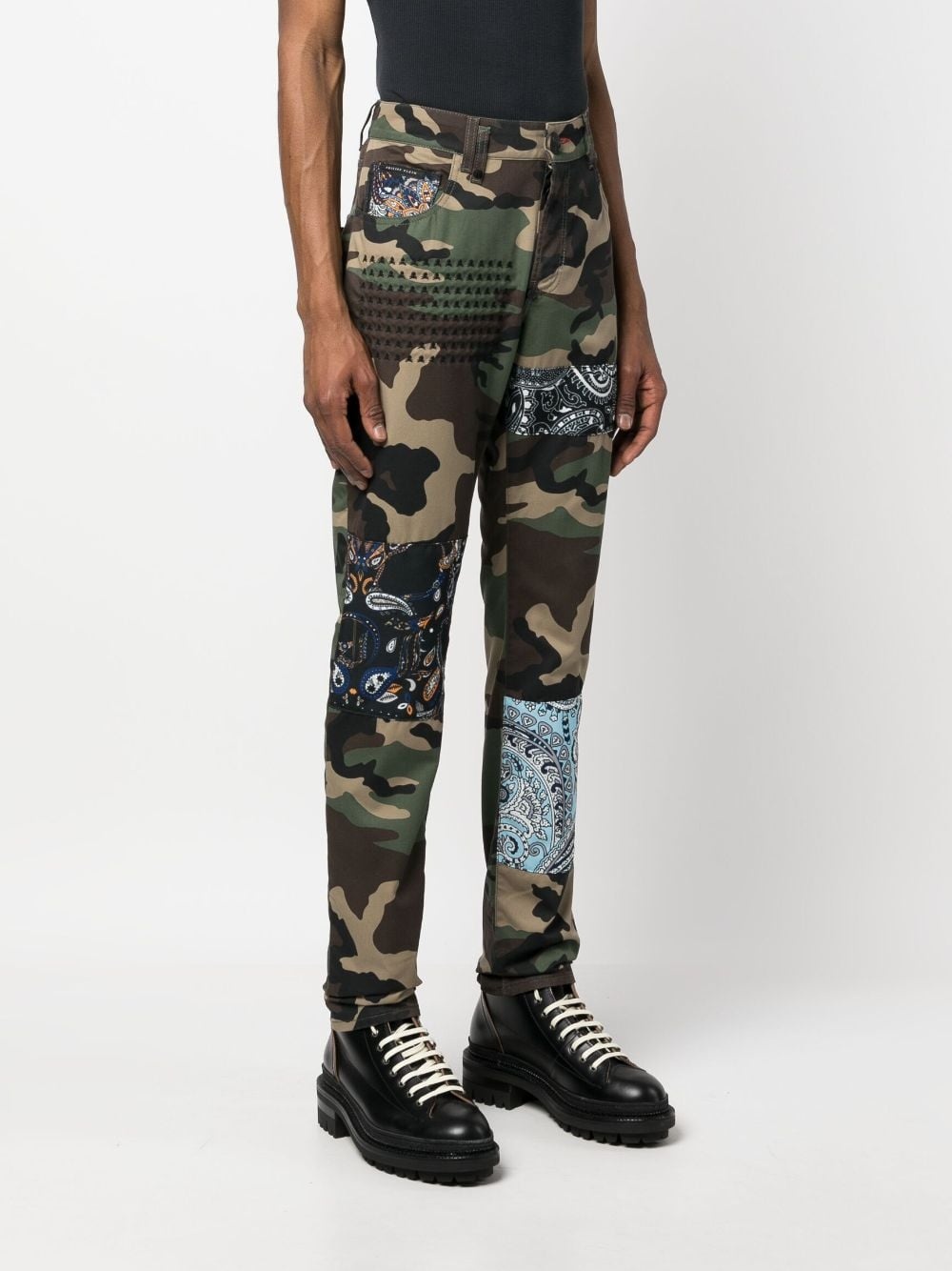 camouflage-print straight-leg jeans - 3