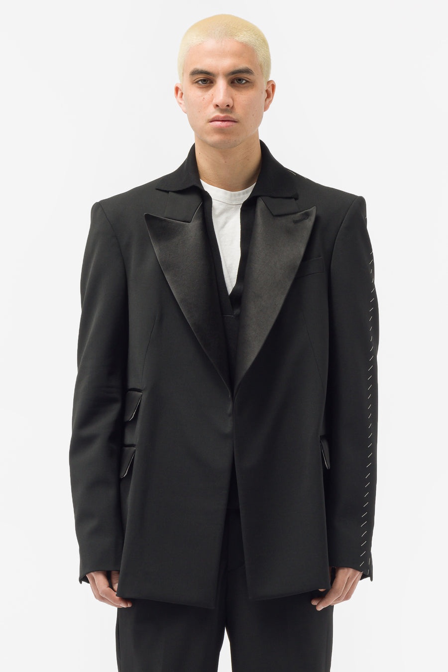 PETER DO Tuxedo Boyfriend Blazer in Black | notreshop | REVERSIBLE