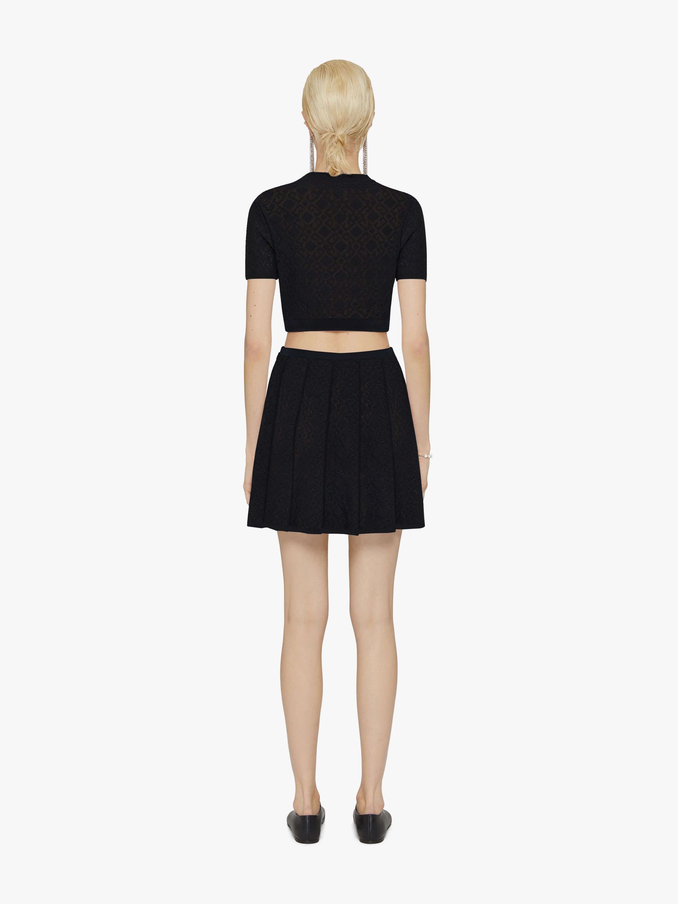CROPPED SWEATER IN MONOGRAM 72 JACQUARD - 3