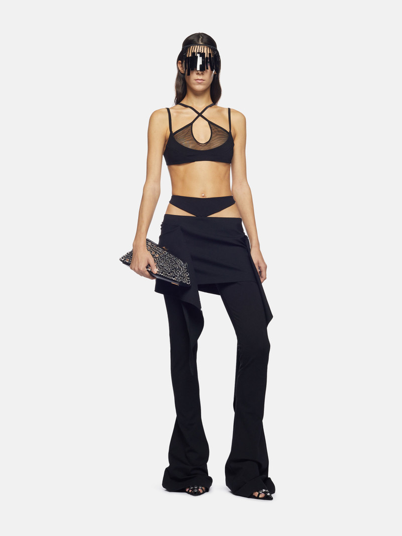 THE ATTICO ''AMOS'' BLACK BRA outlook