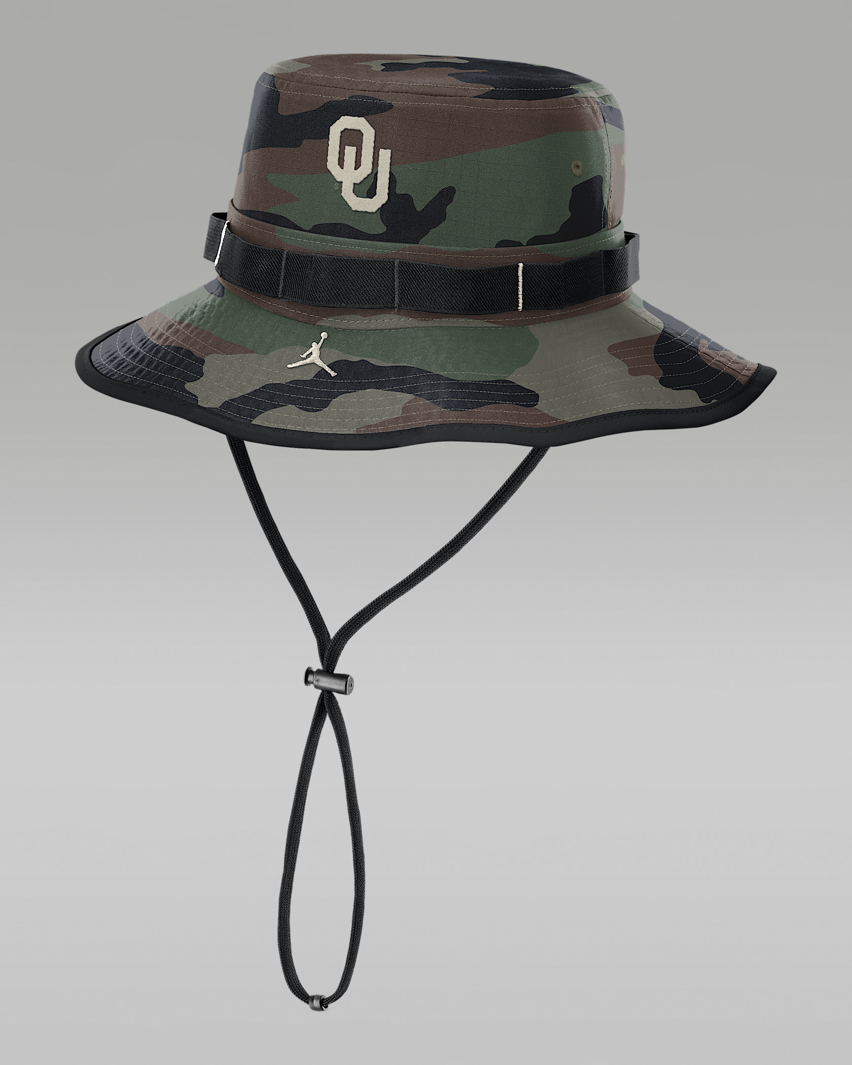 Oklahoma 2025 Military Appreciation Boonie Men's Jordan Brand Dri-FIT College Bucket Hat - 1