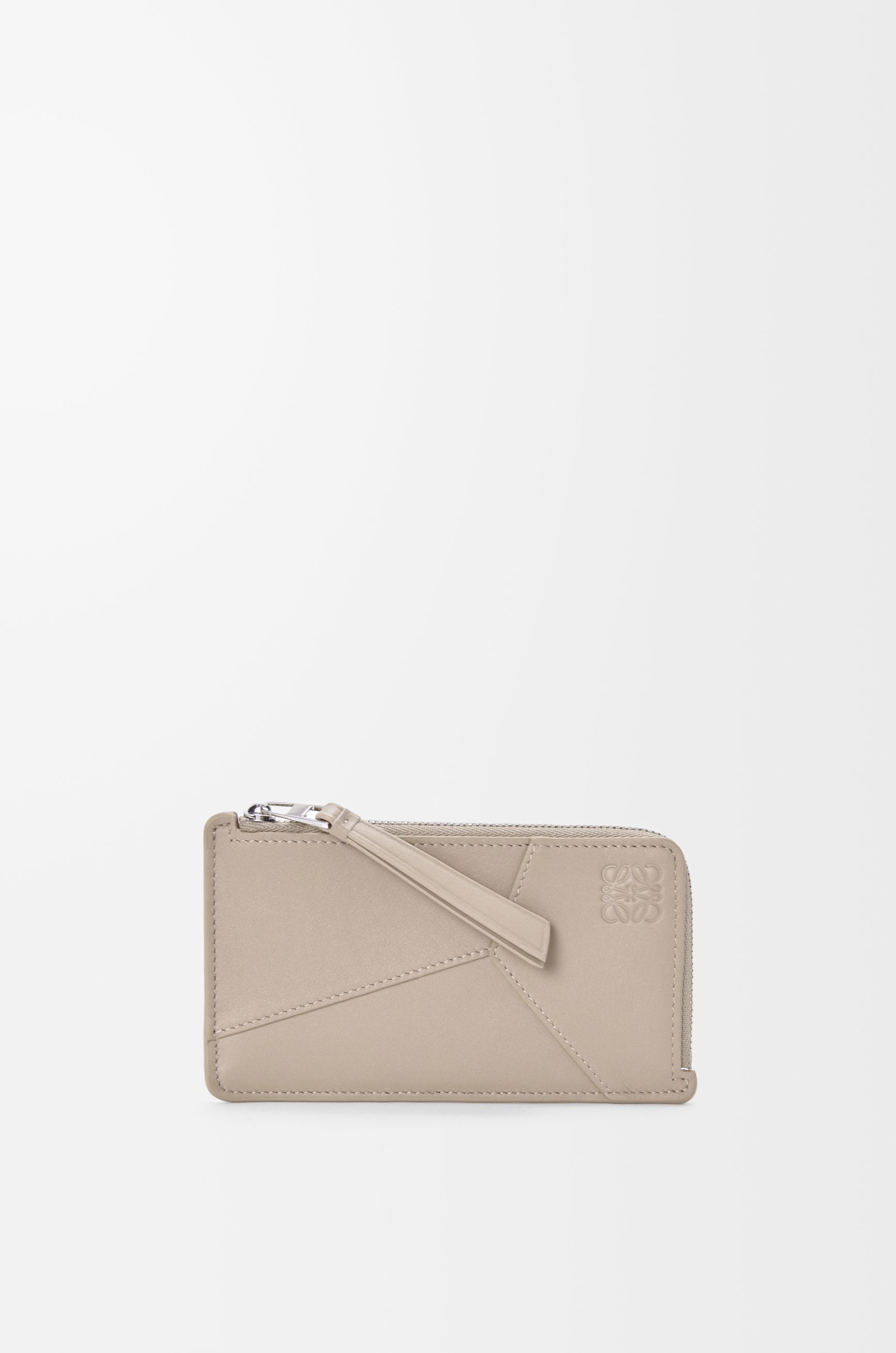 Puzzle long coin cardholder in classic calfskin - 1
